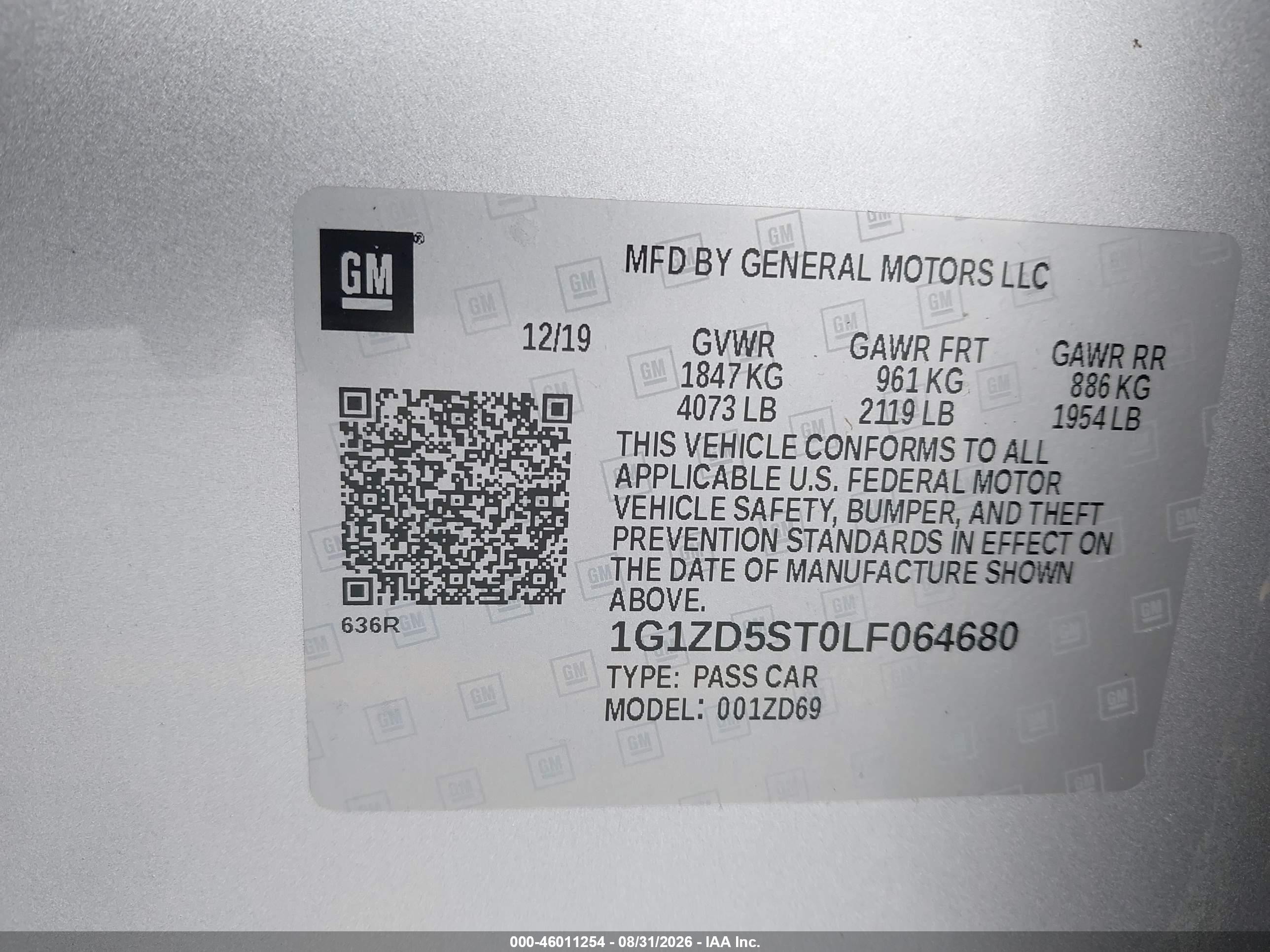 2020 Chevrolet Malibu Fwd Lt Серебряный vin: 1G1ZD5ST0LF064680