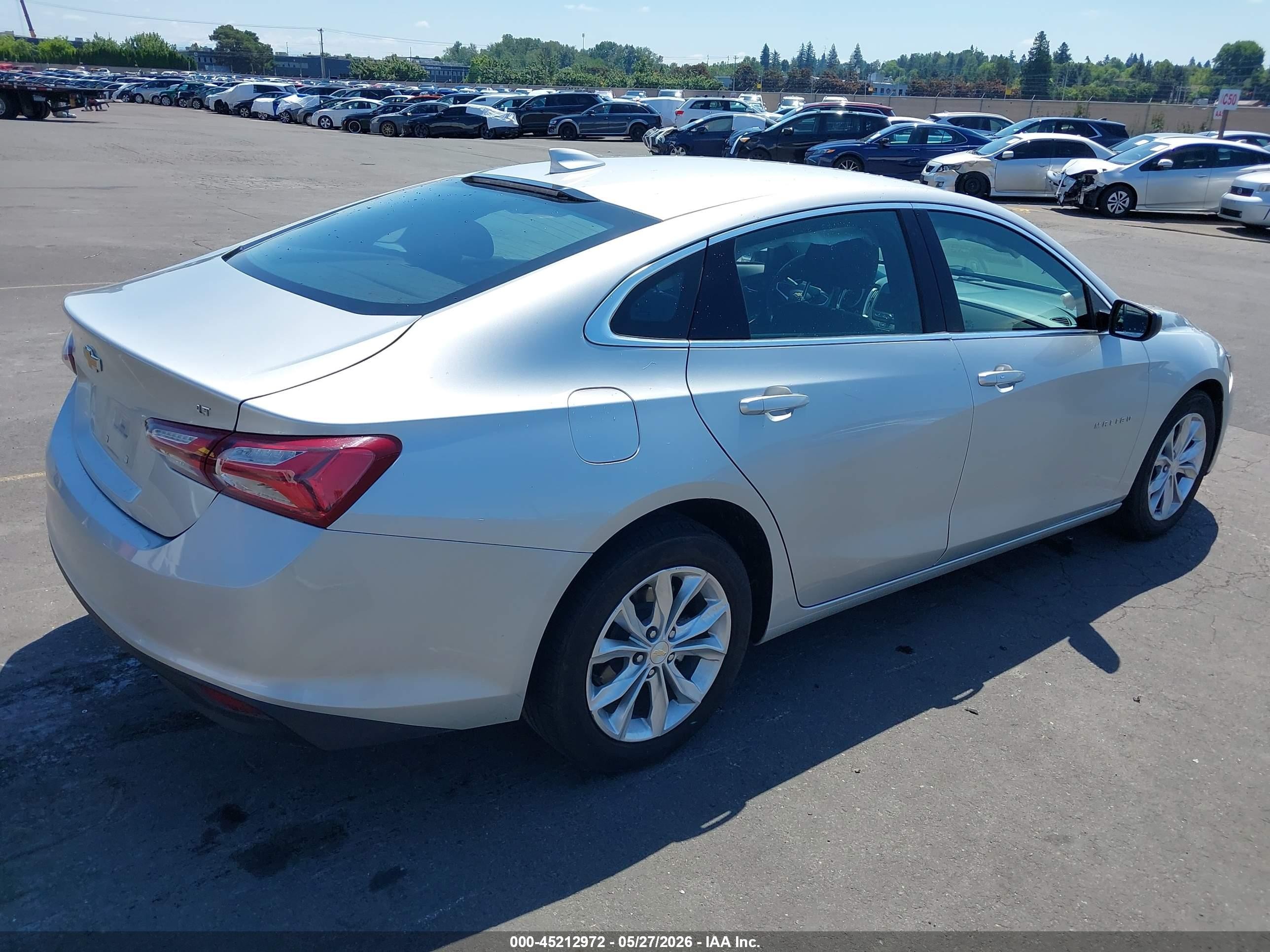 2022 Chevrolet Malibu Fwd Lt Silver vin: 1G1ZD5ST0NF154978