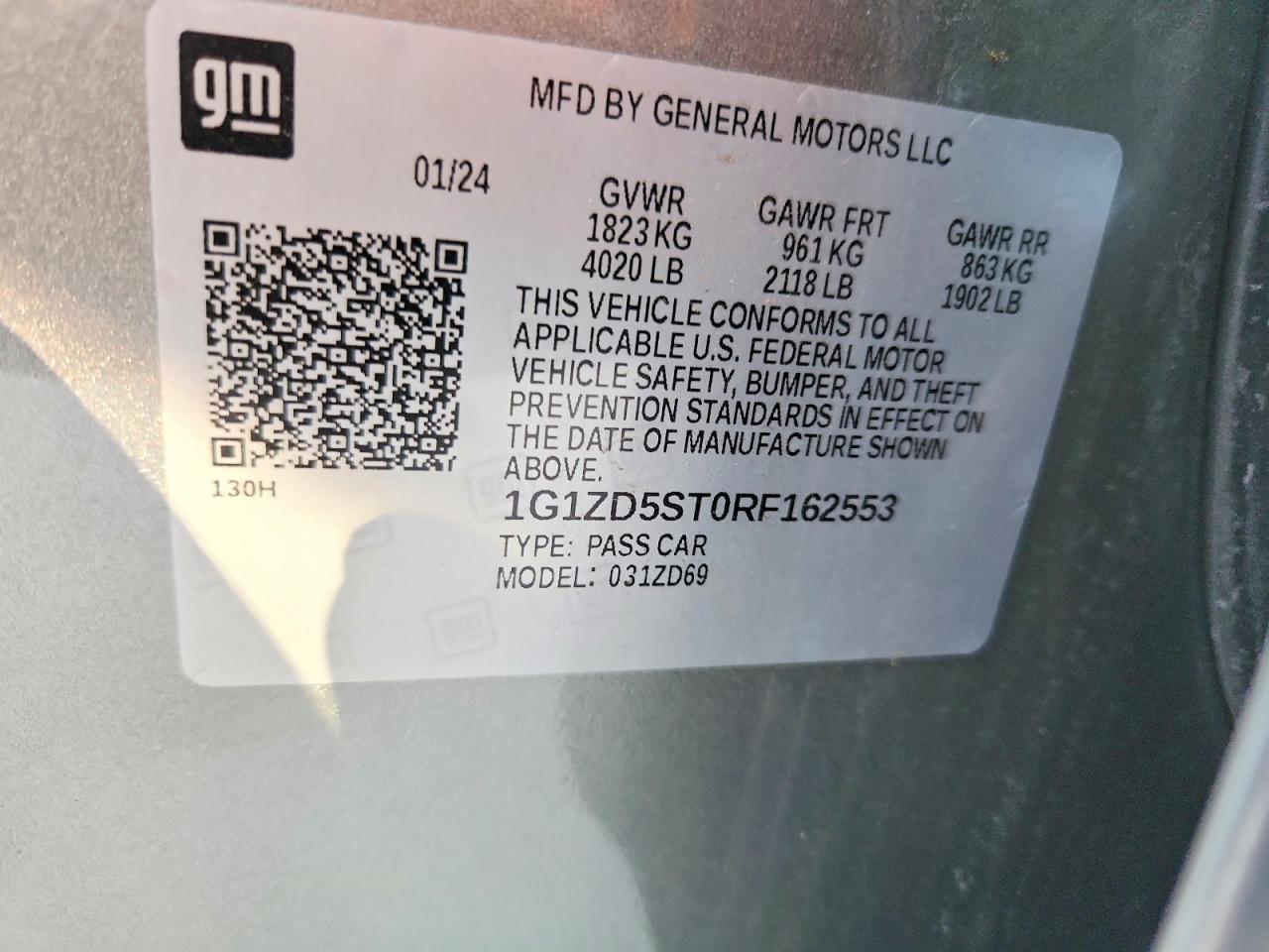 2024 Chevrolet Malibu Lt Серебряный vin: 1G1ZD5ST0RF162553