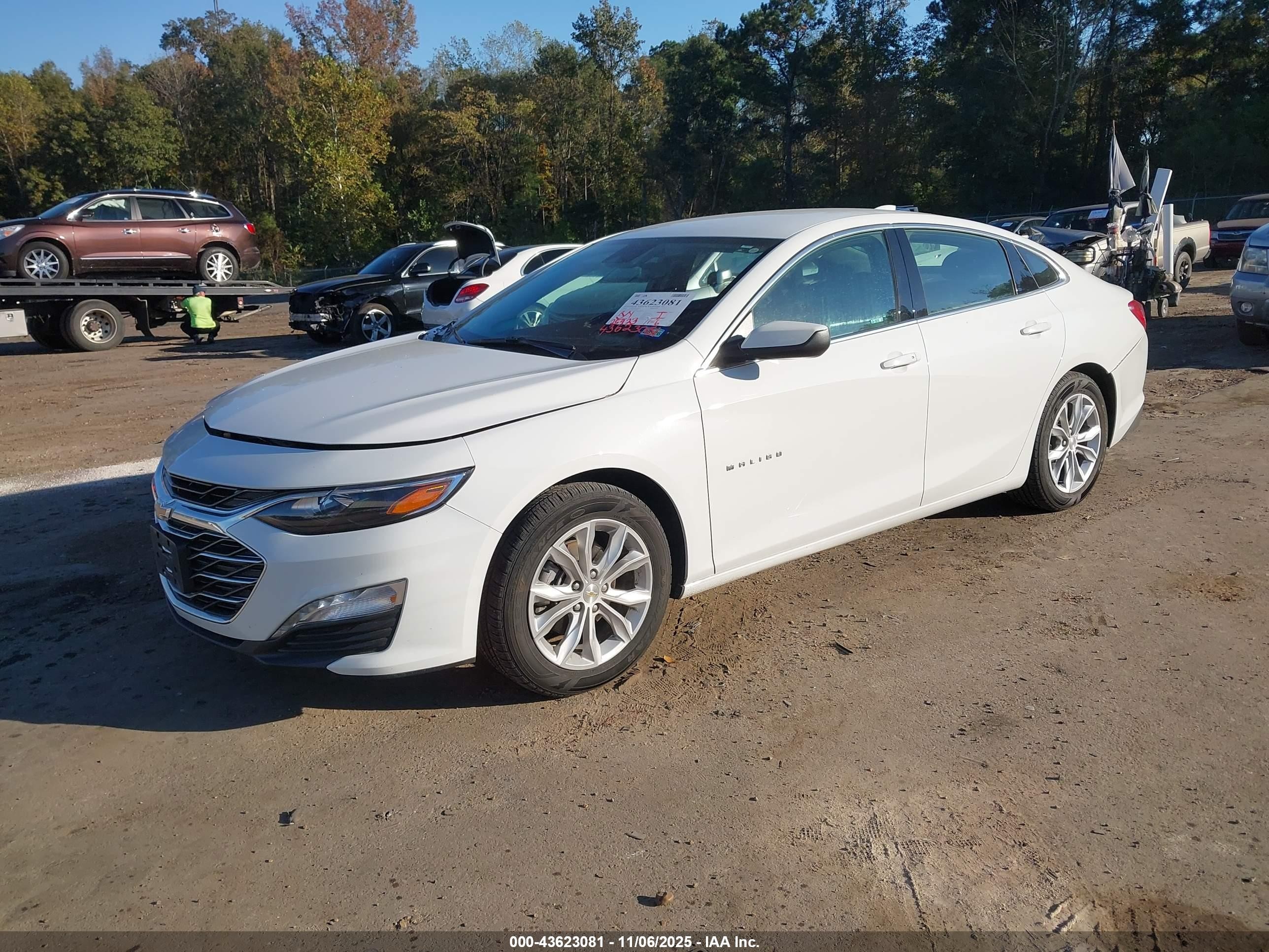 2025 Chevrolet Malibu Fwd 1lt White vin: 1G1ZD5ST0SF117540