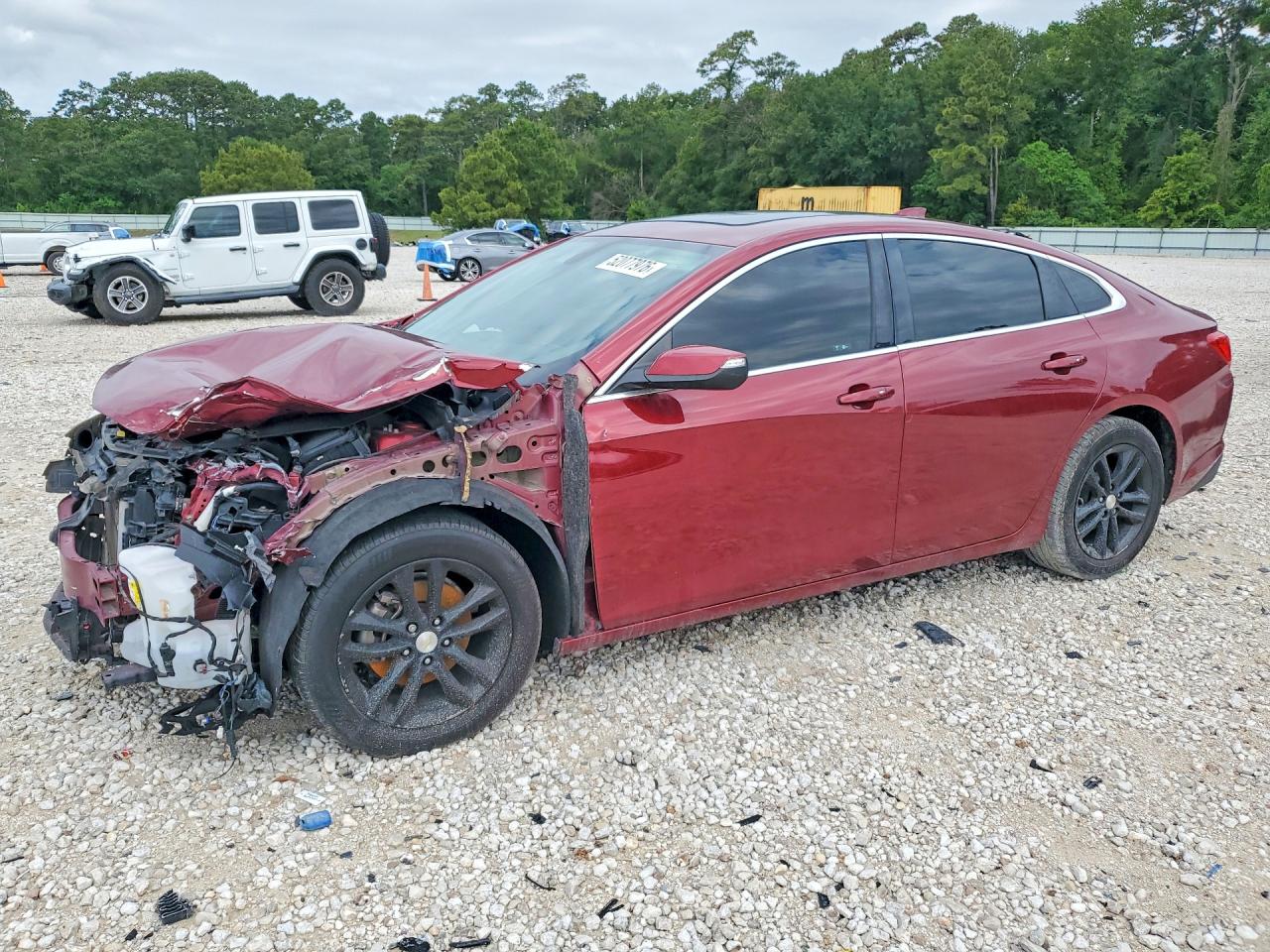 2018 Chevrolet Malibu Lt Red vin: 1G1ZD5ST1JF206029
