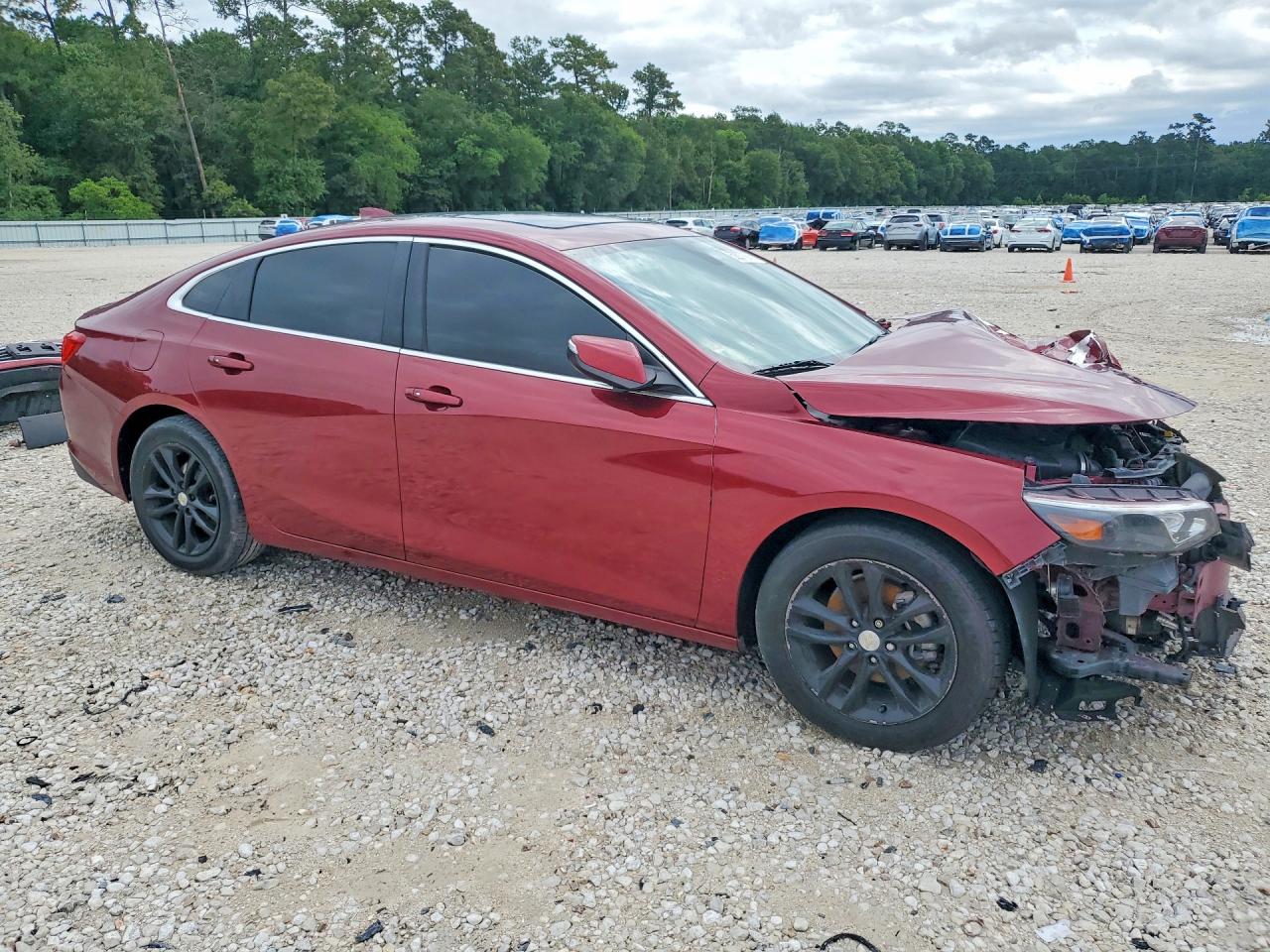 2018 Chevrolet Malibu Lt Красный vin: 1G1ZD5ST1JF206029