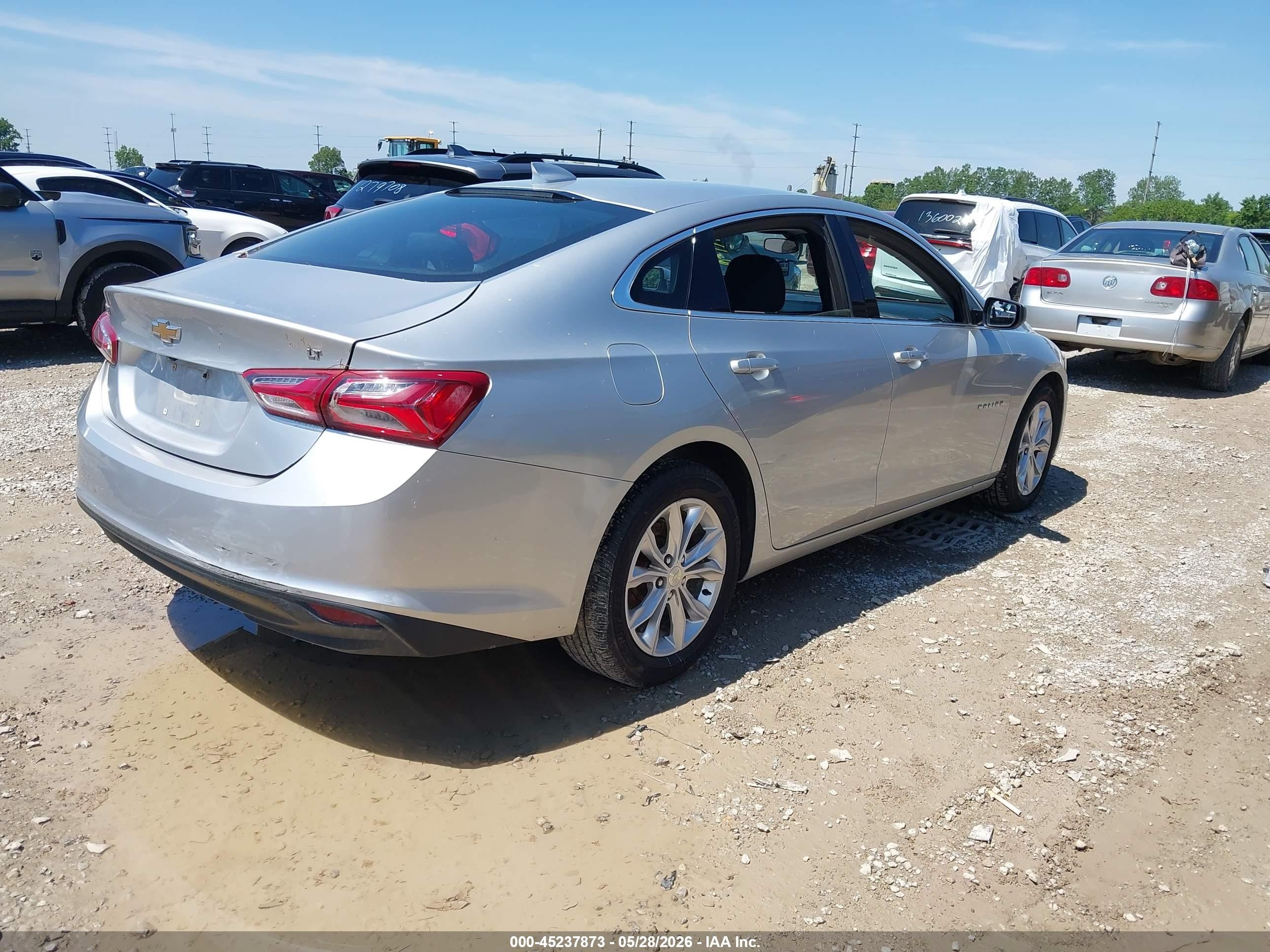 2019 Chevrolet Malibu Lt Silver vin: 1G1ZD5ST1KF126893