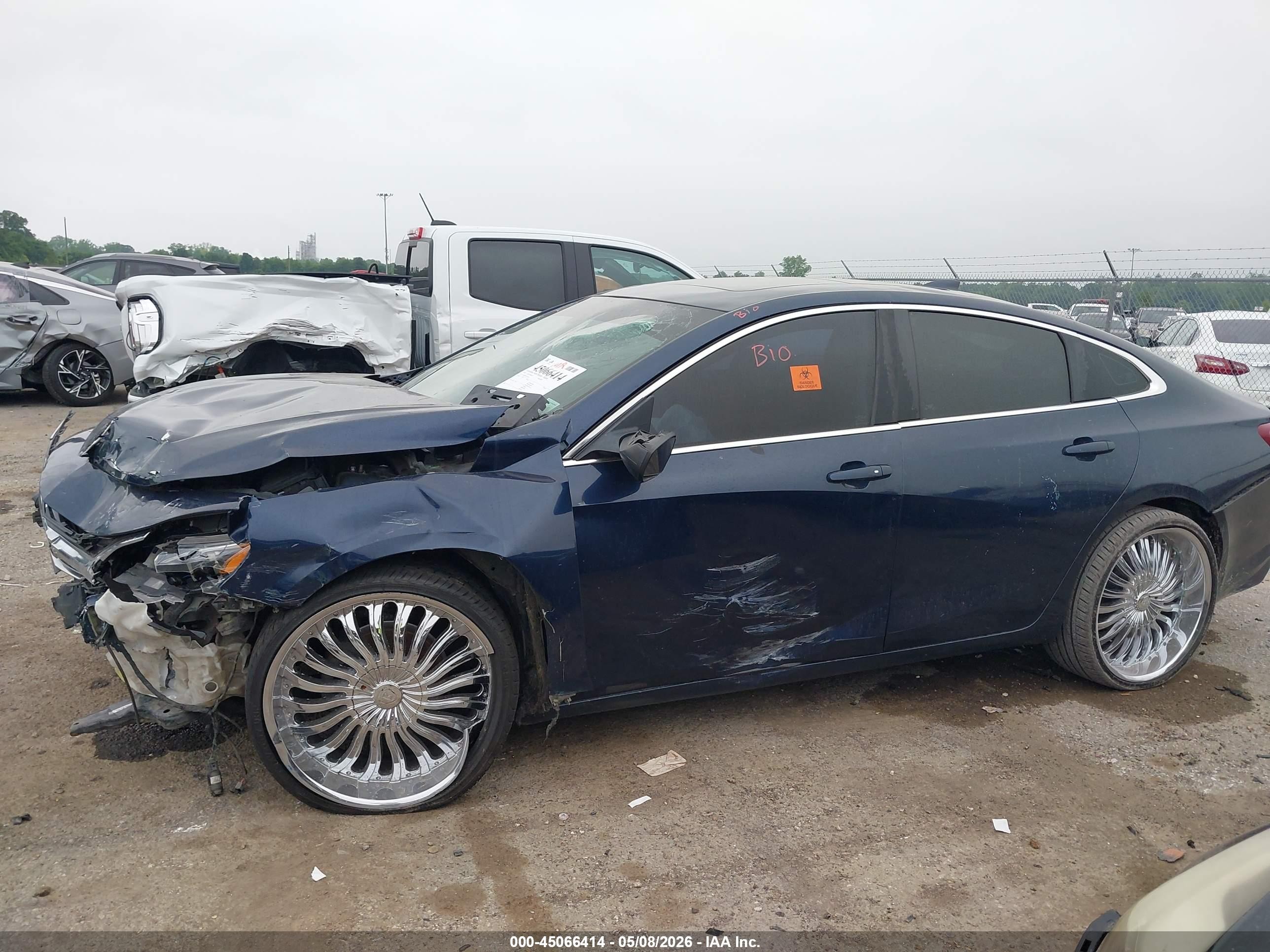 2020 Chevrolet Malibu Fwd Lt Синий vin: 1G1ZD5ST1LF103745