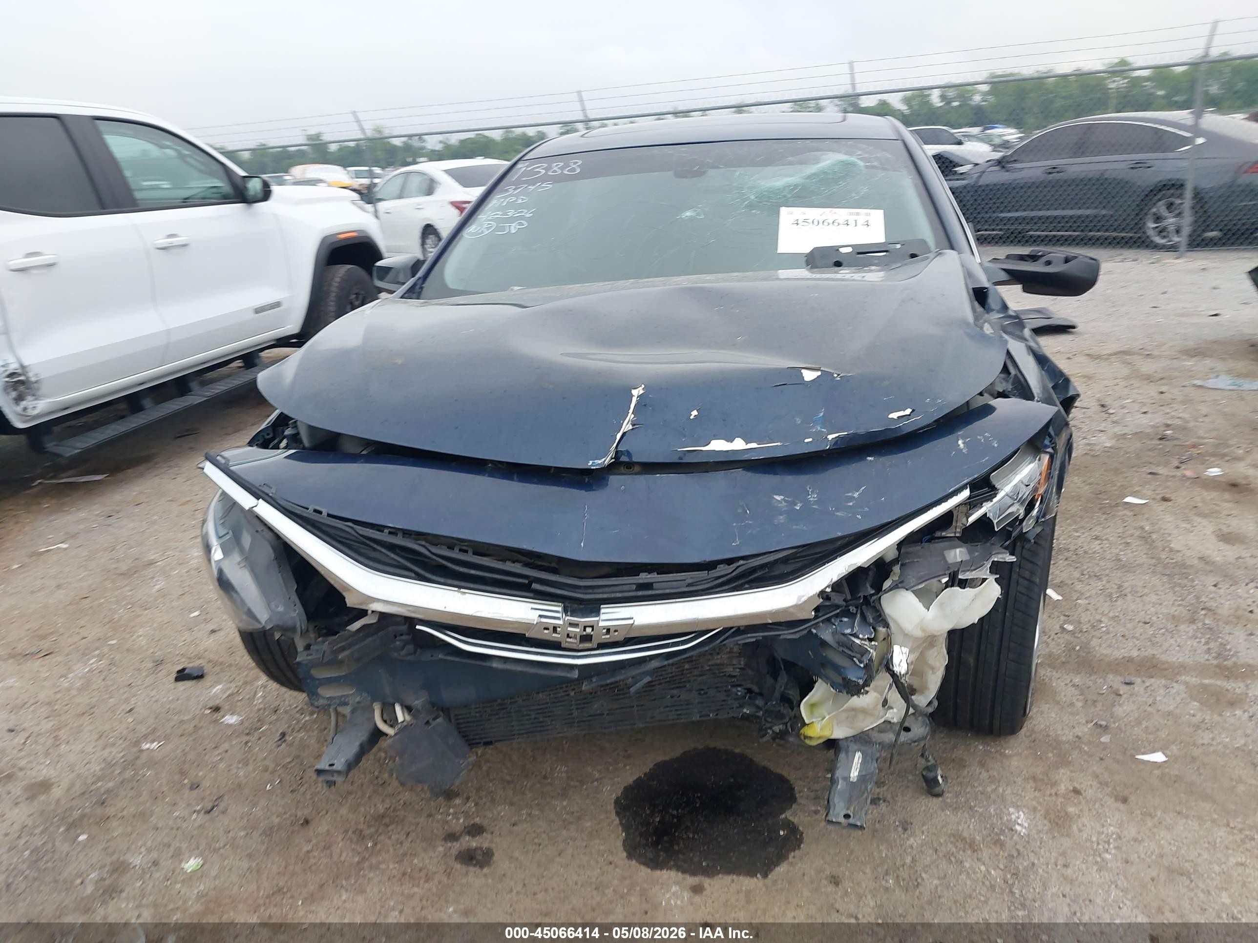 2020 Chevrolet Malibu Fwd Lt Синий vin: 1G1ZD5ST1LF103745