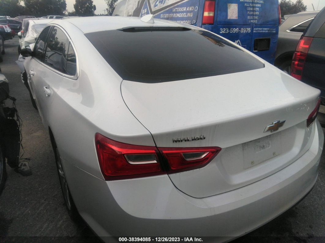 2018 Chevrolet Malibu Lt White vin: 1G1ZD5ST2JF231554