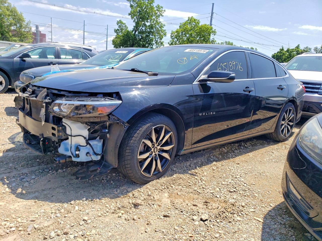 2018 Chevrolet Malibu Lt Black vin: 1G1ZD5ST2JF286408