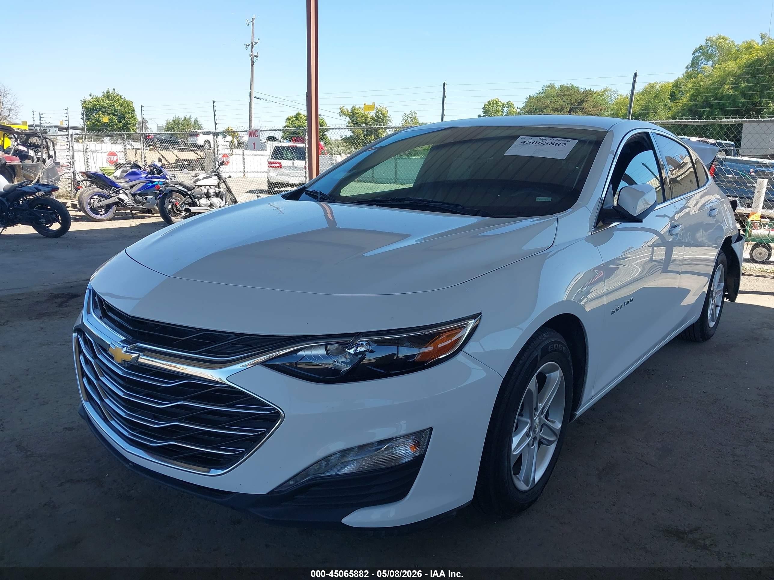 2023 Chevrolet Malibu Fwd 1lt White vin: 1G1ZD5ST2PF185491