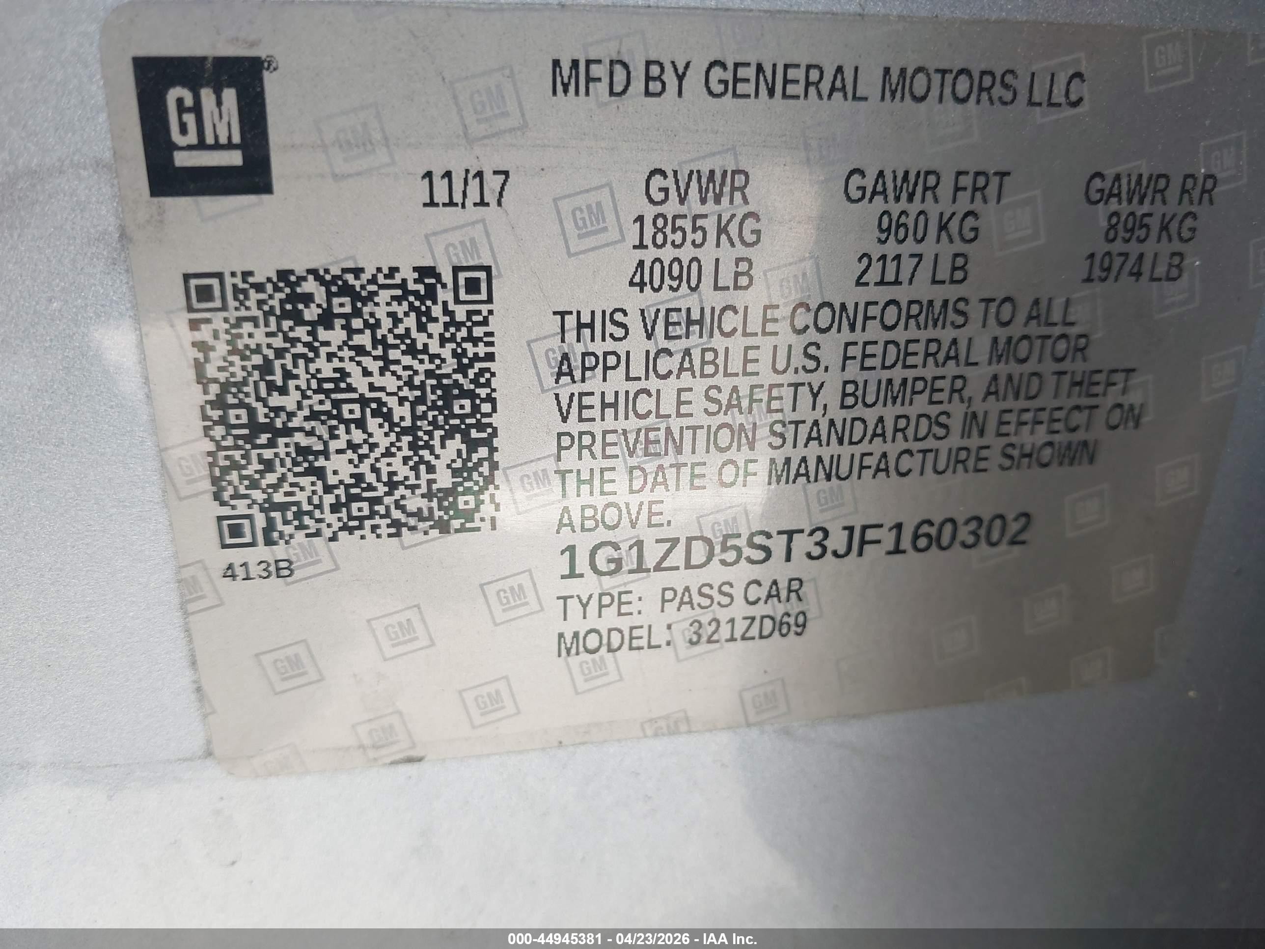2018 Chevrolet Malibu Lt Синий vin: 1G1ZD5ST3JF160302