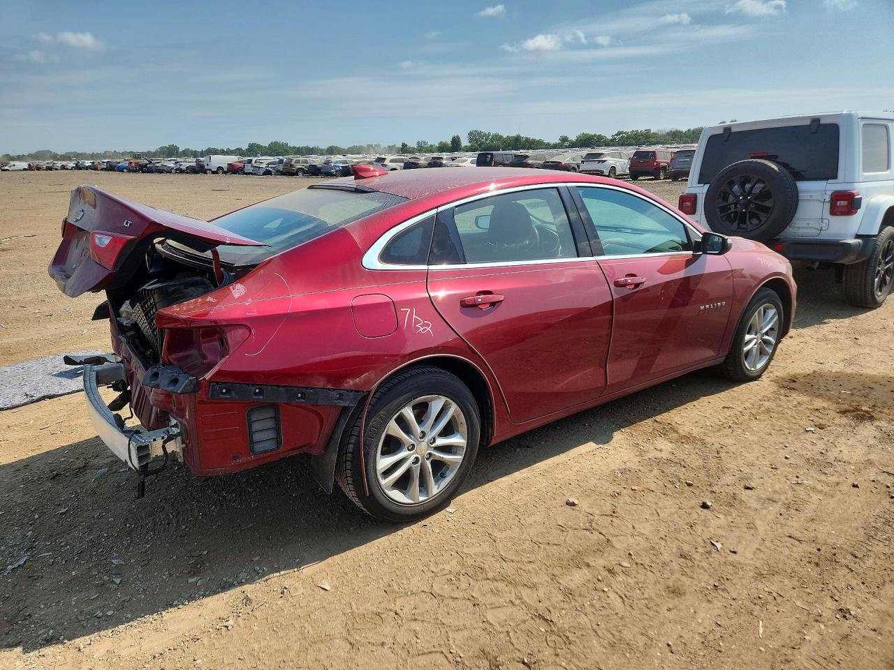 2018 Chevrolet Malibu Lt Red vin: 1G1ZD5ST3JF212964