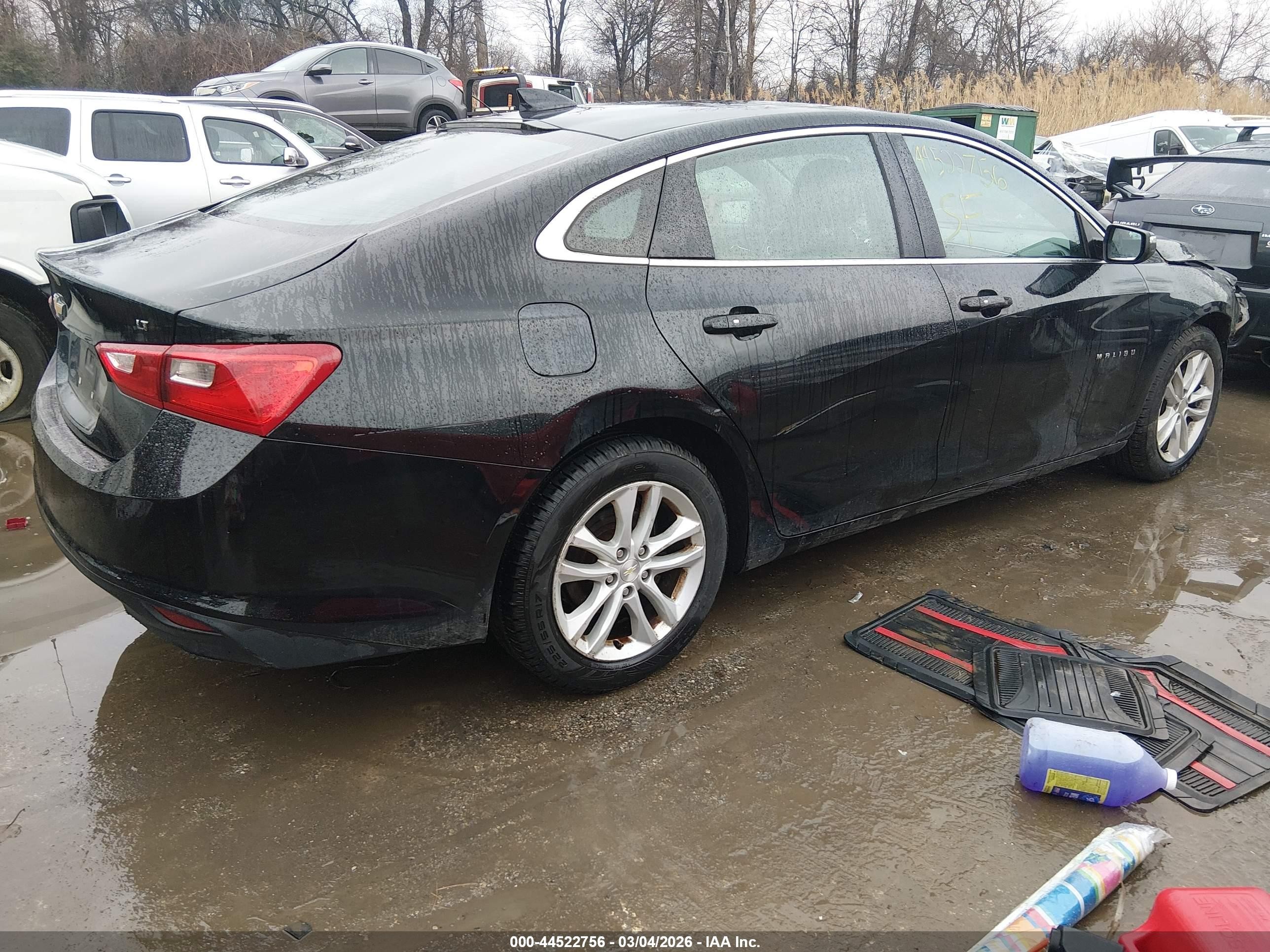 2018 Chevrolet Malibu Lt Black vin: 1G1ZD5ST3JF239680
