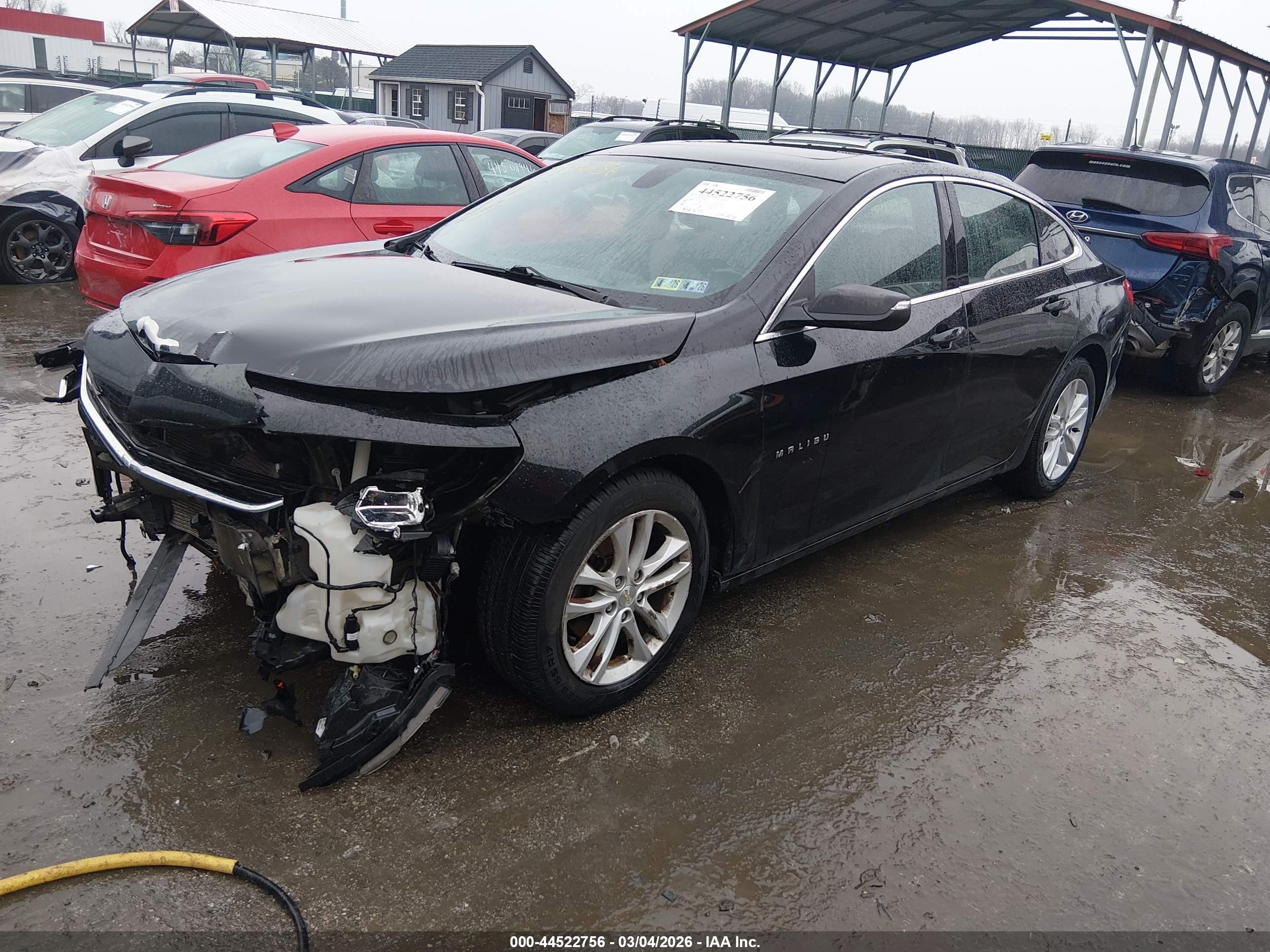 2018 Chevrolet Malibu Lt Black vin: 1G1ZD5ST3JF239680