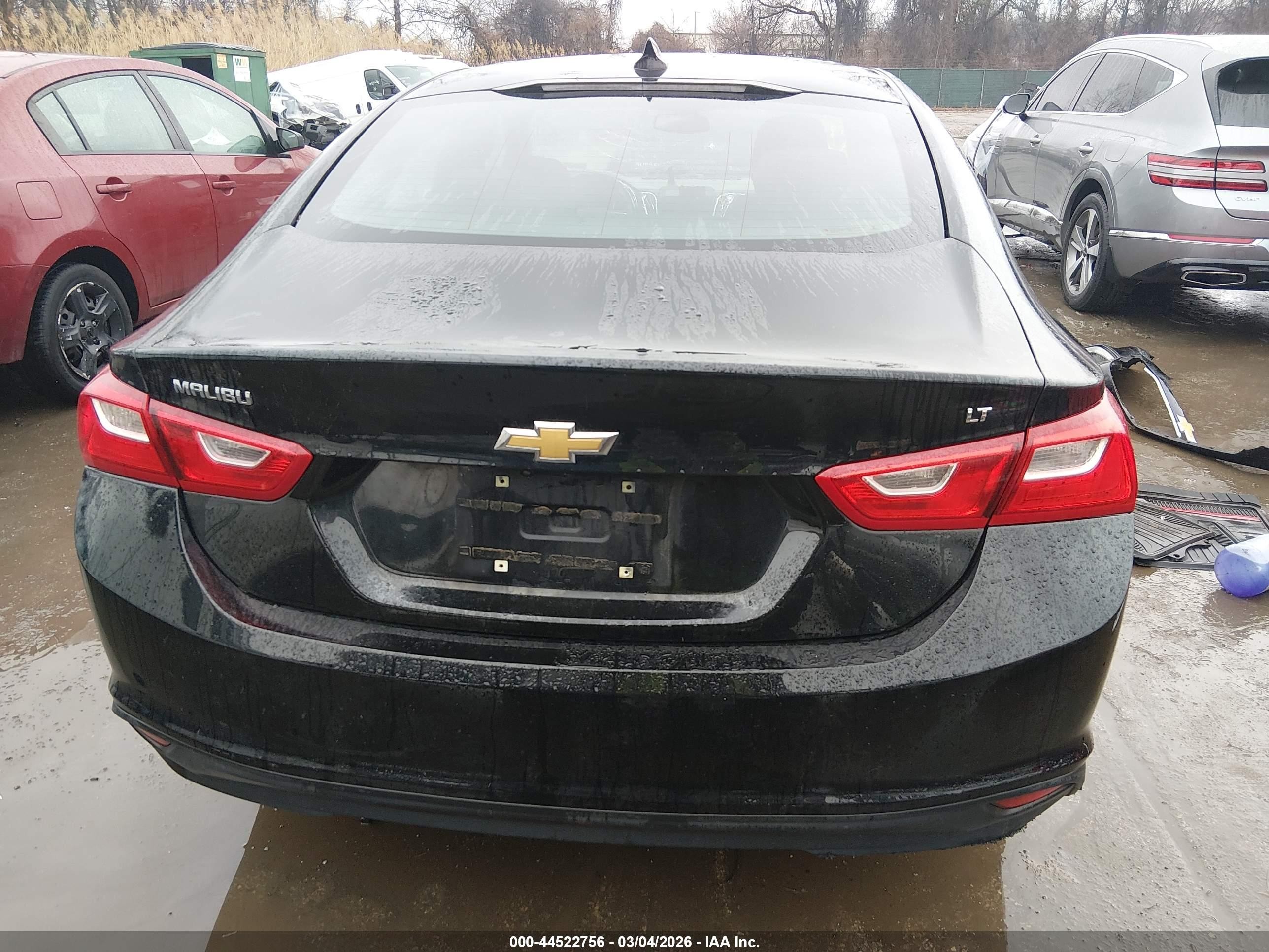 2018 Chevrolet Malibu Lt Black vin: 1G1ZD5ST3JF239680