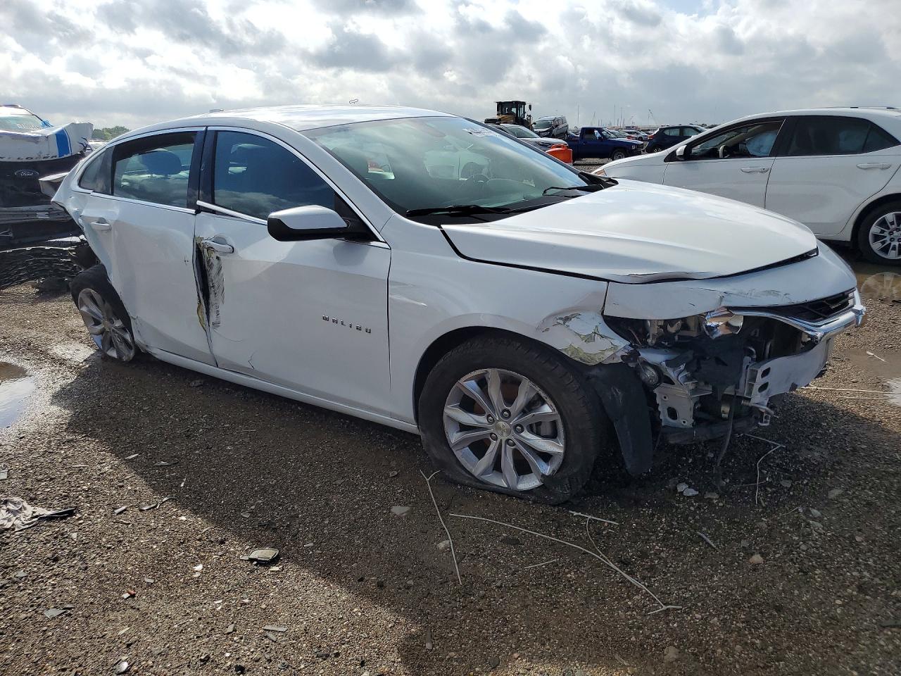 2020 Chevrolet Malibu Lt White vin: 1G1ZD5ST3LF098256