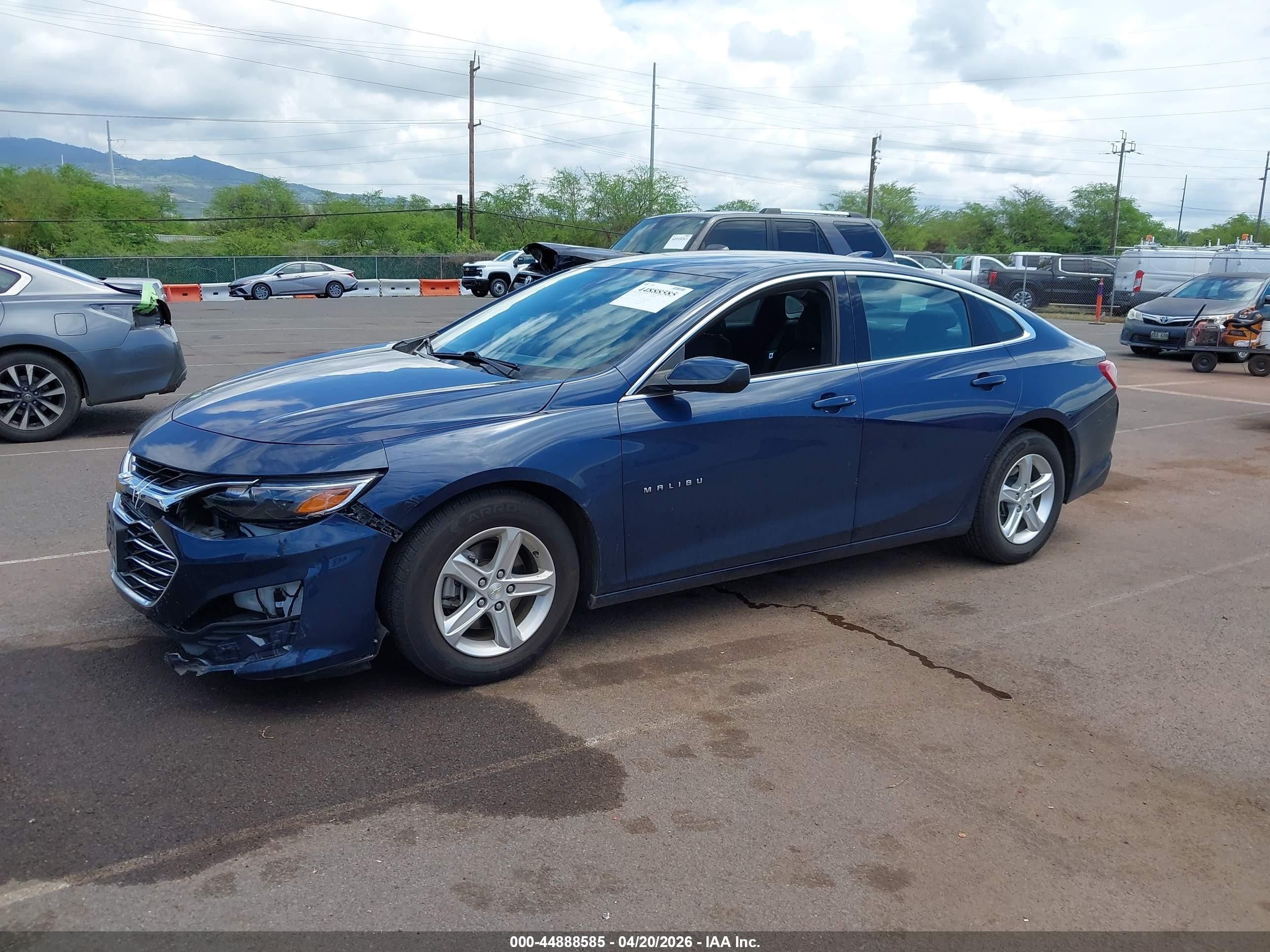 2022 Chevrolet Malibu Fwd Lt Blue vin: 1G1ZD5ST3NF171449