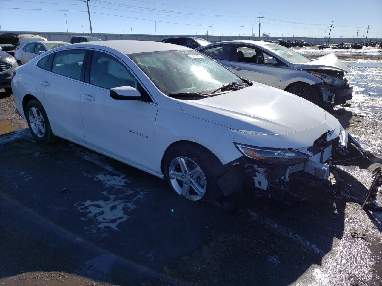 2022 Chevrolet Malibu Lt White vin: 1G1ZD5ST3NF184542