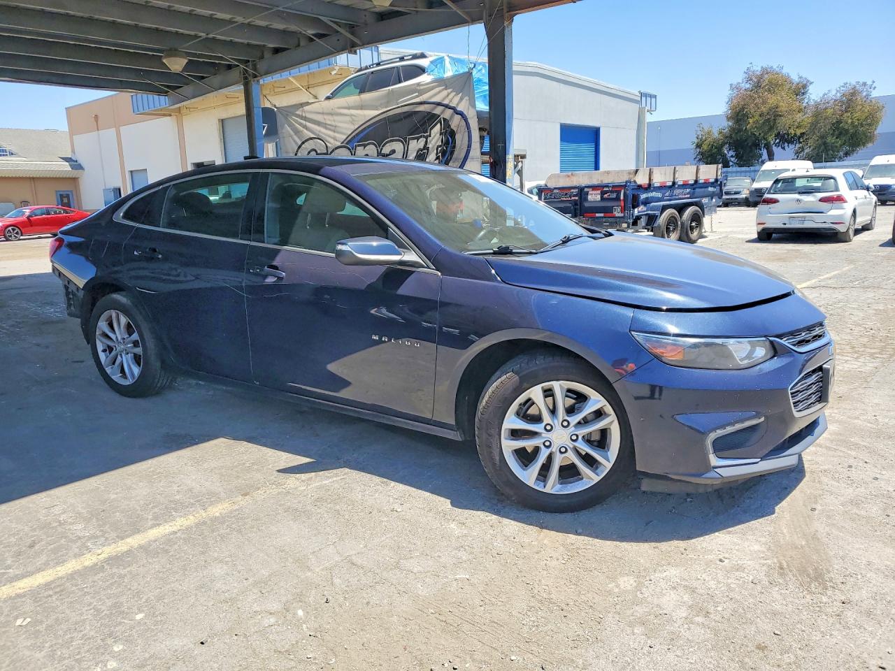 2018 Chevrolet Malibu Lt Синий vin: 1G1ZD5ST4JF235055