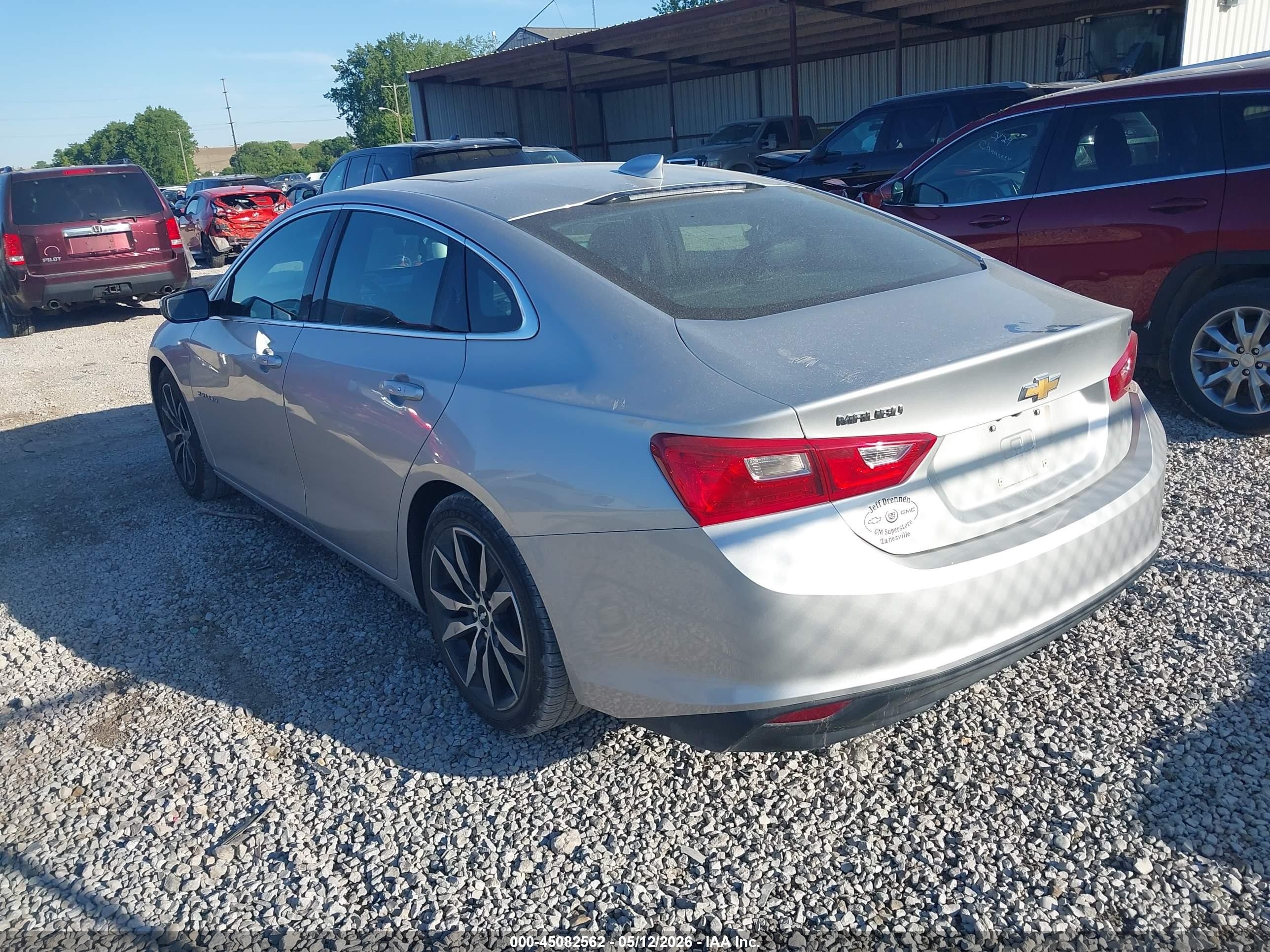 2018 Chevrolet Malibu Lt Silver vin: 1G1ZD5ST4JF267388
