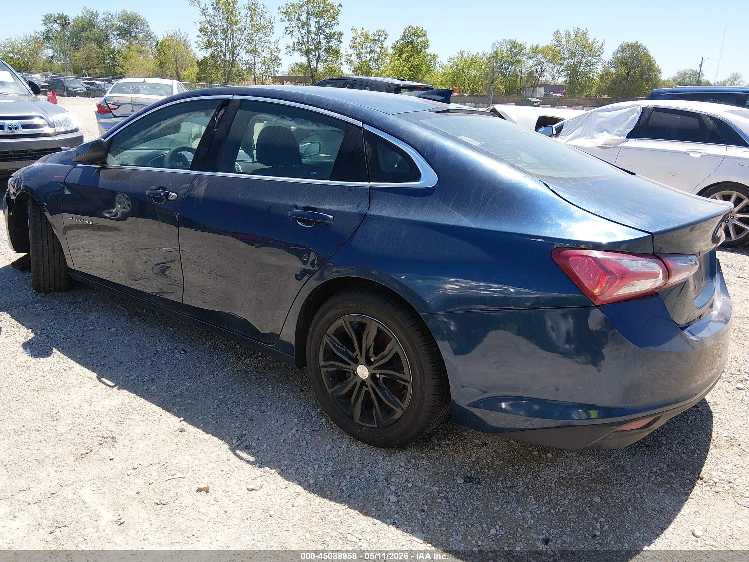 2019 Chevrolet Malibu Lt Blue vin: 1G1ZD5ST4KF138780