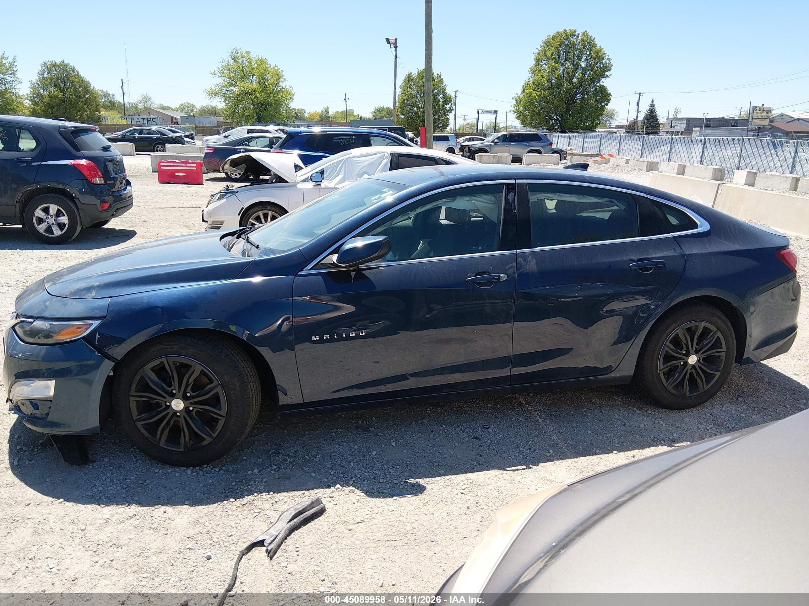 2019 Chevrolet Malibu Lt Blue vin: 1G1ZD5ST4KF138780