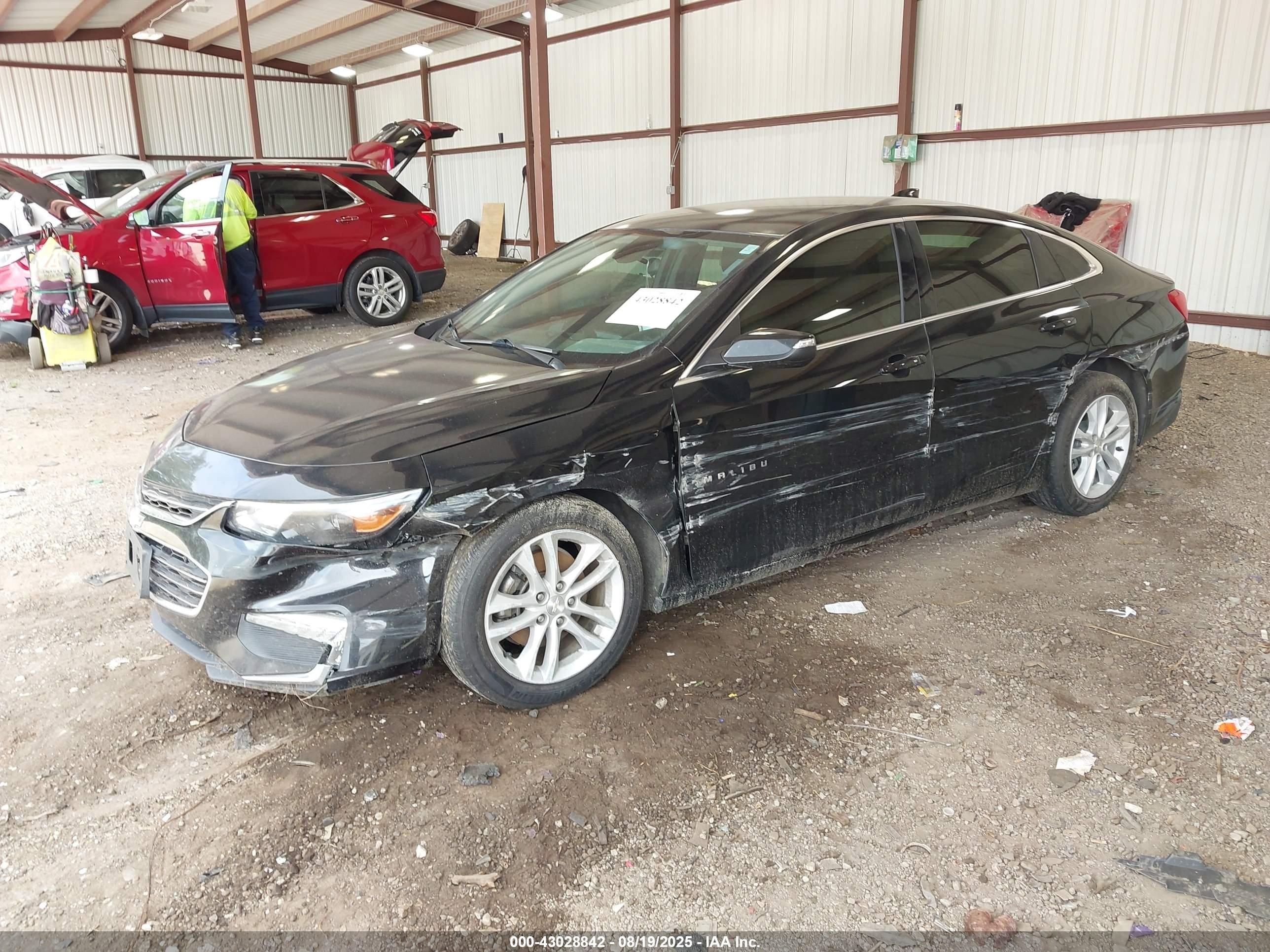 2018 Chevrolet Malibu Lt Черный vin: 1G1ZD5ST5JF142643