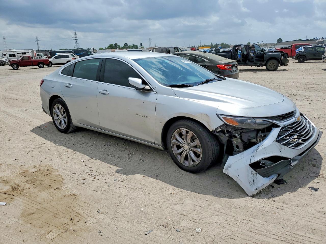 2019 Chevrolet Malibu Lt Silver vin: 1G1ZD5ST5KF170055