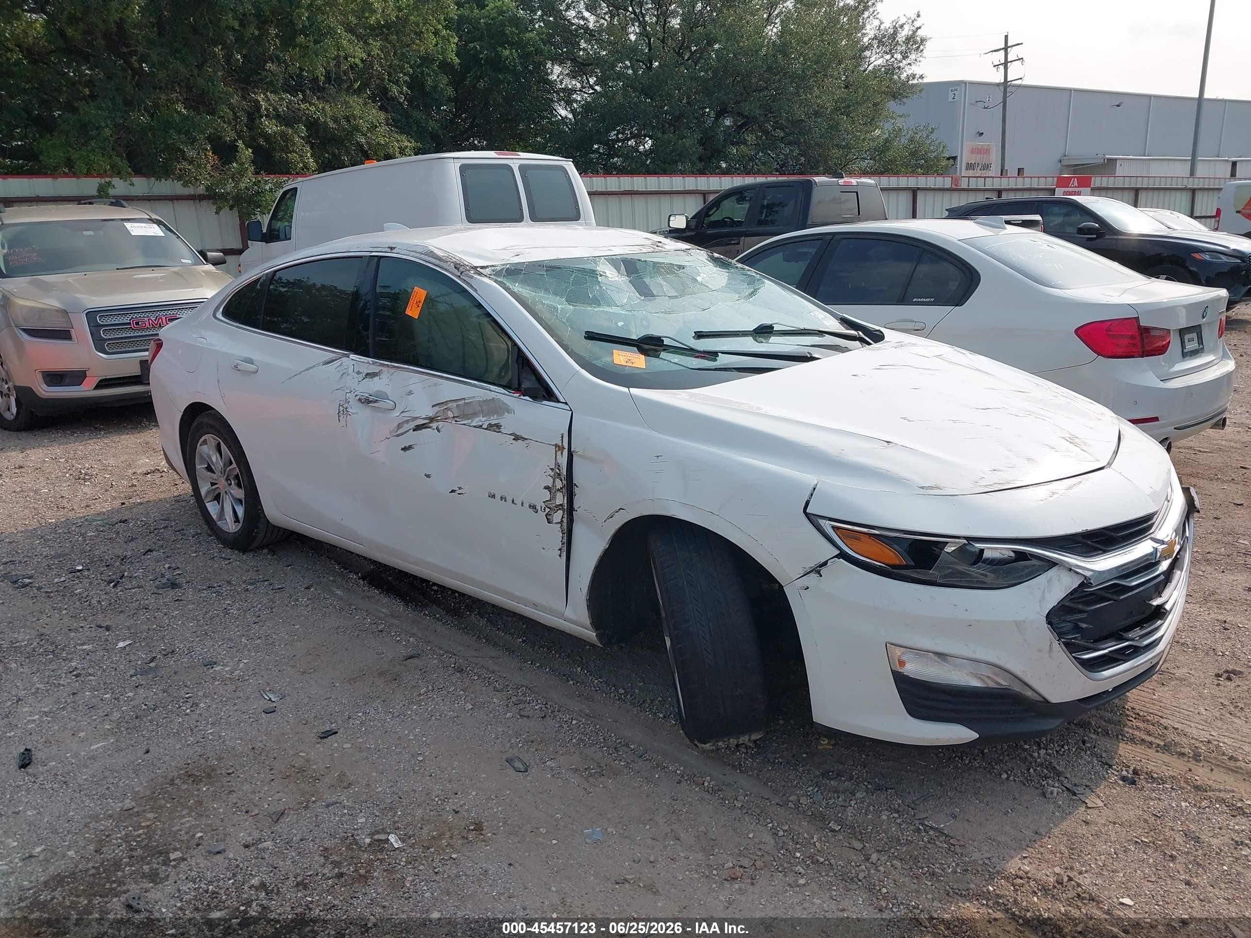 2020 Chevrolet Malibu Fwd Lt White vin: 1G1ZD5ST5LF080616