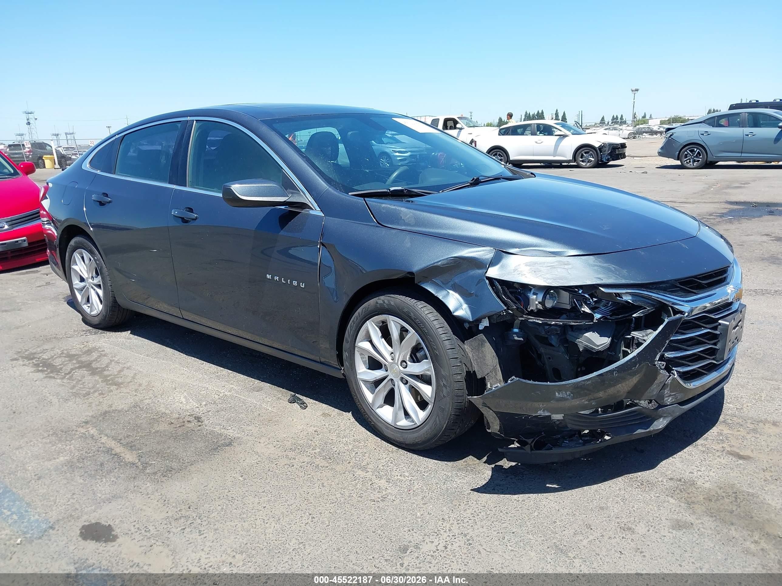 2020 Chevrolet Malibu Fwd Lt Gray vin: 1G1ZD5ST5LF089302