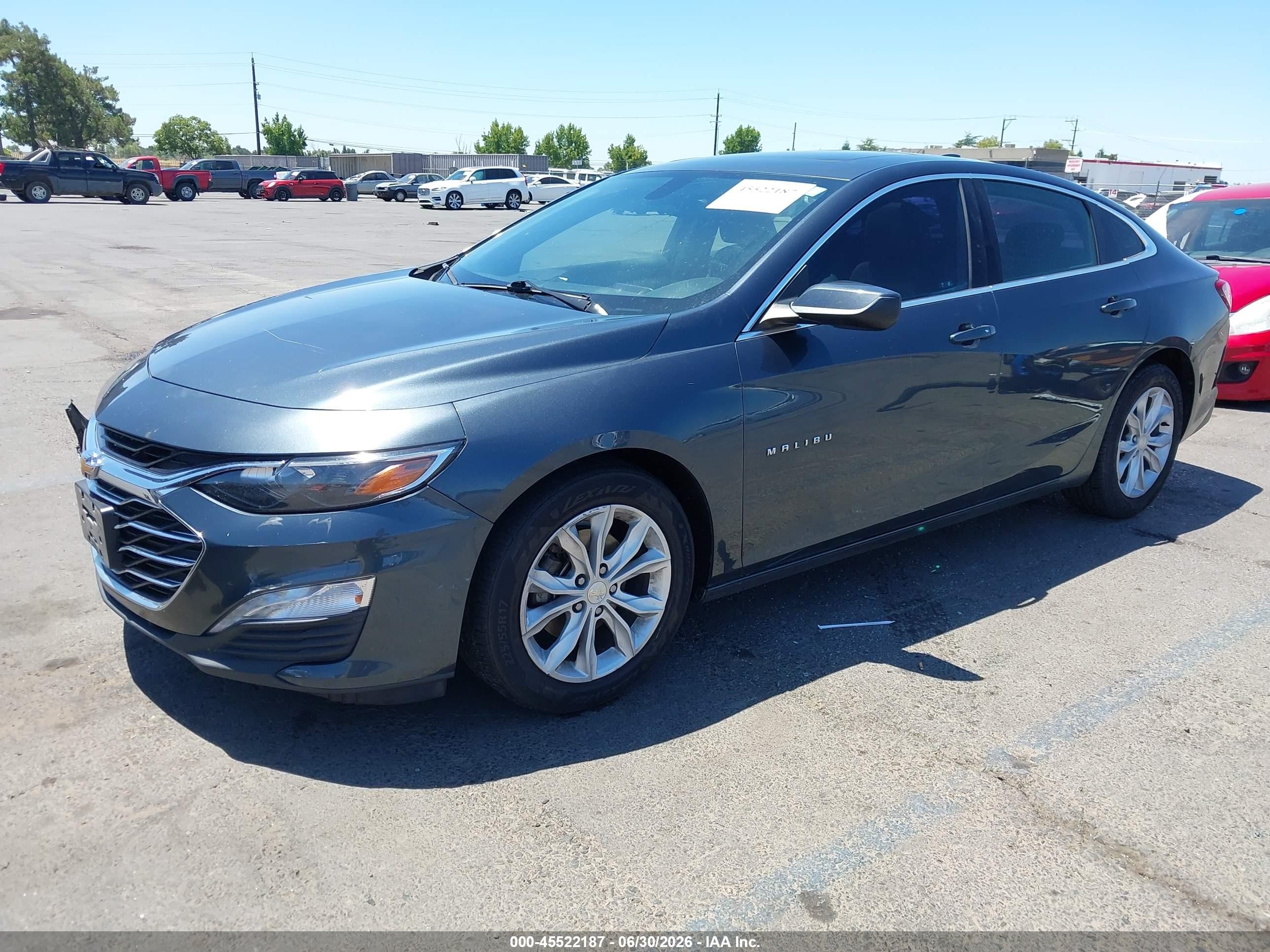 2020 Chevrolet Malibu Fwd Lt Gray vin: 1G1ZD5ST5LF089302