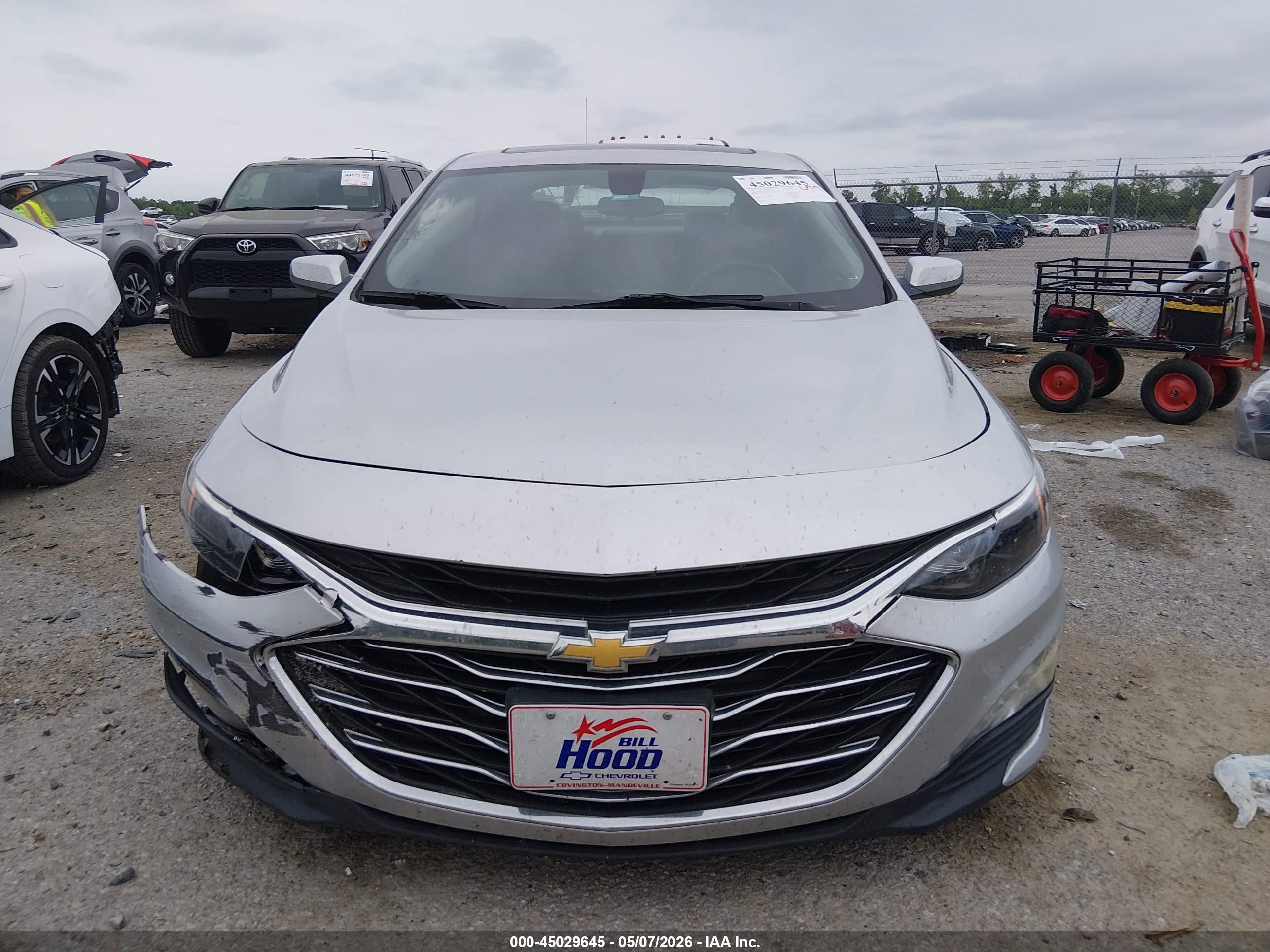 2021 Chevrolet Malibu Fwd Lt Silver vin: 1G1ZD5ST5MF007800