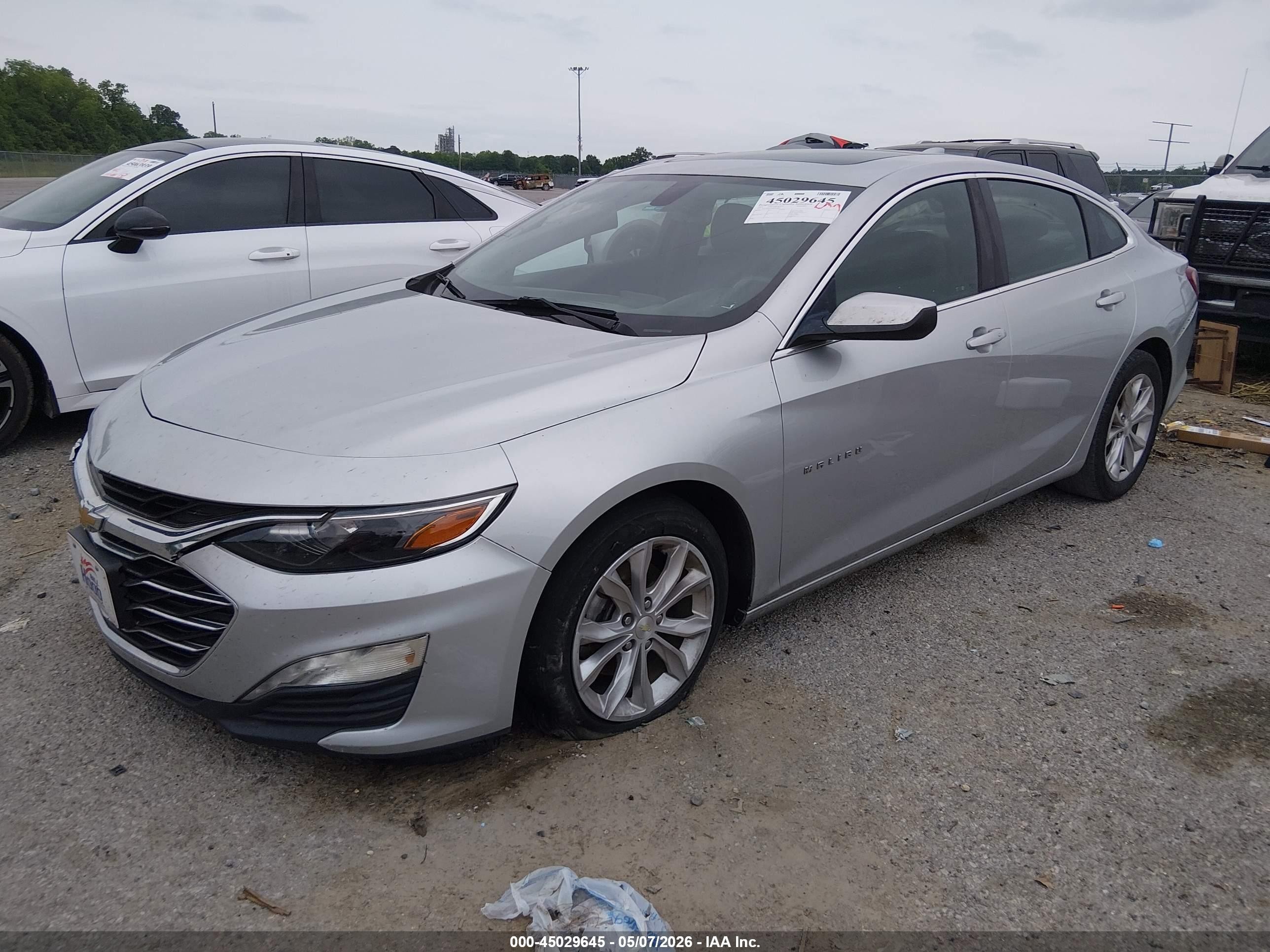 2021 Chevrolet Malibu Fwd Lt Silver vin: 1G1ZD5ST5MF007800