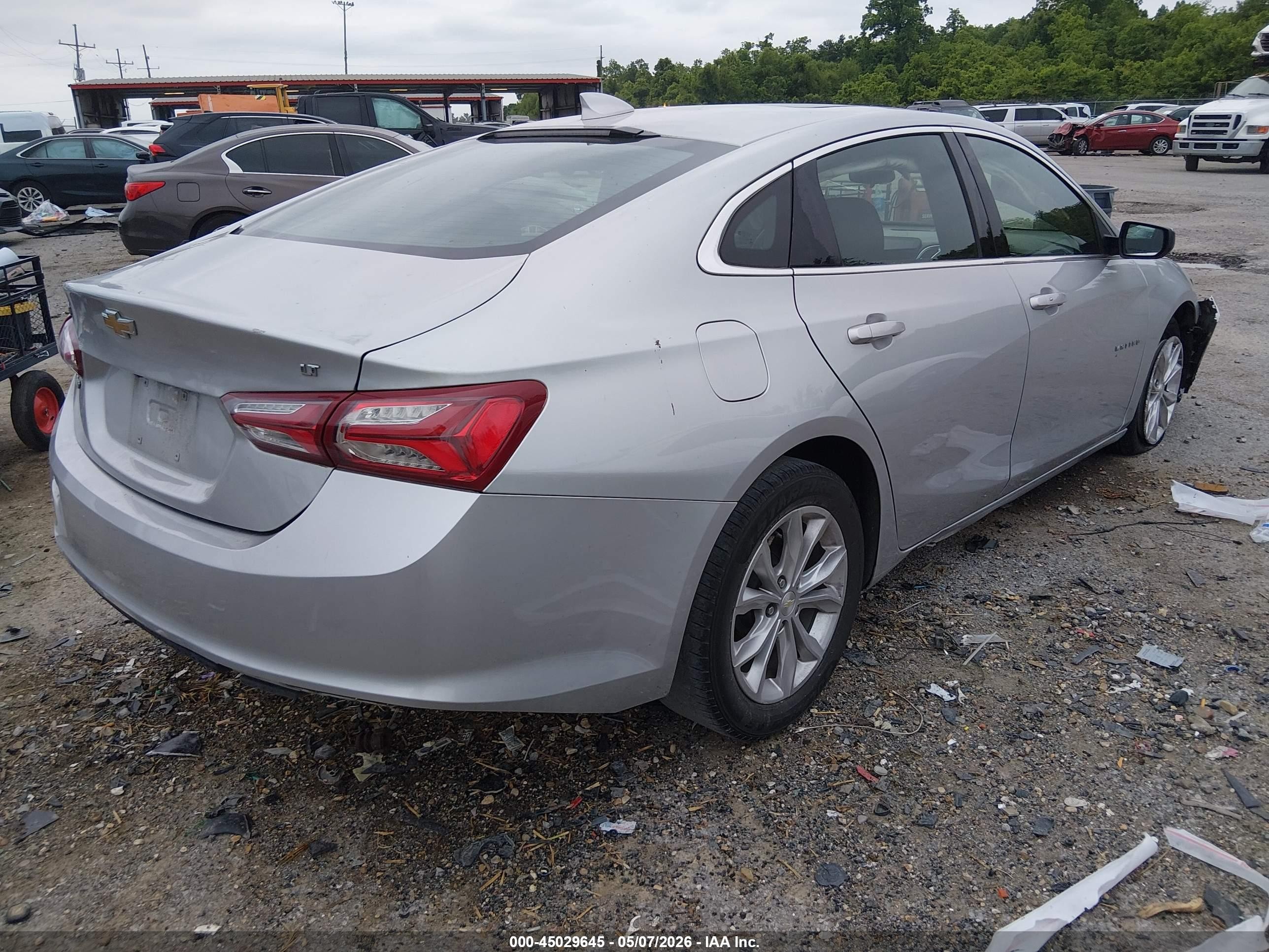 2021 Chevrolet Malibu Fwd Lt Silver vin: 1G1ZD5ST5MF007800