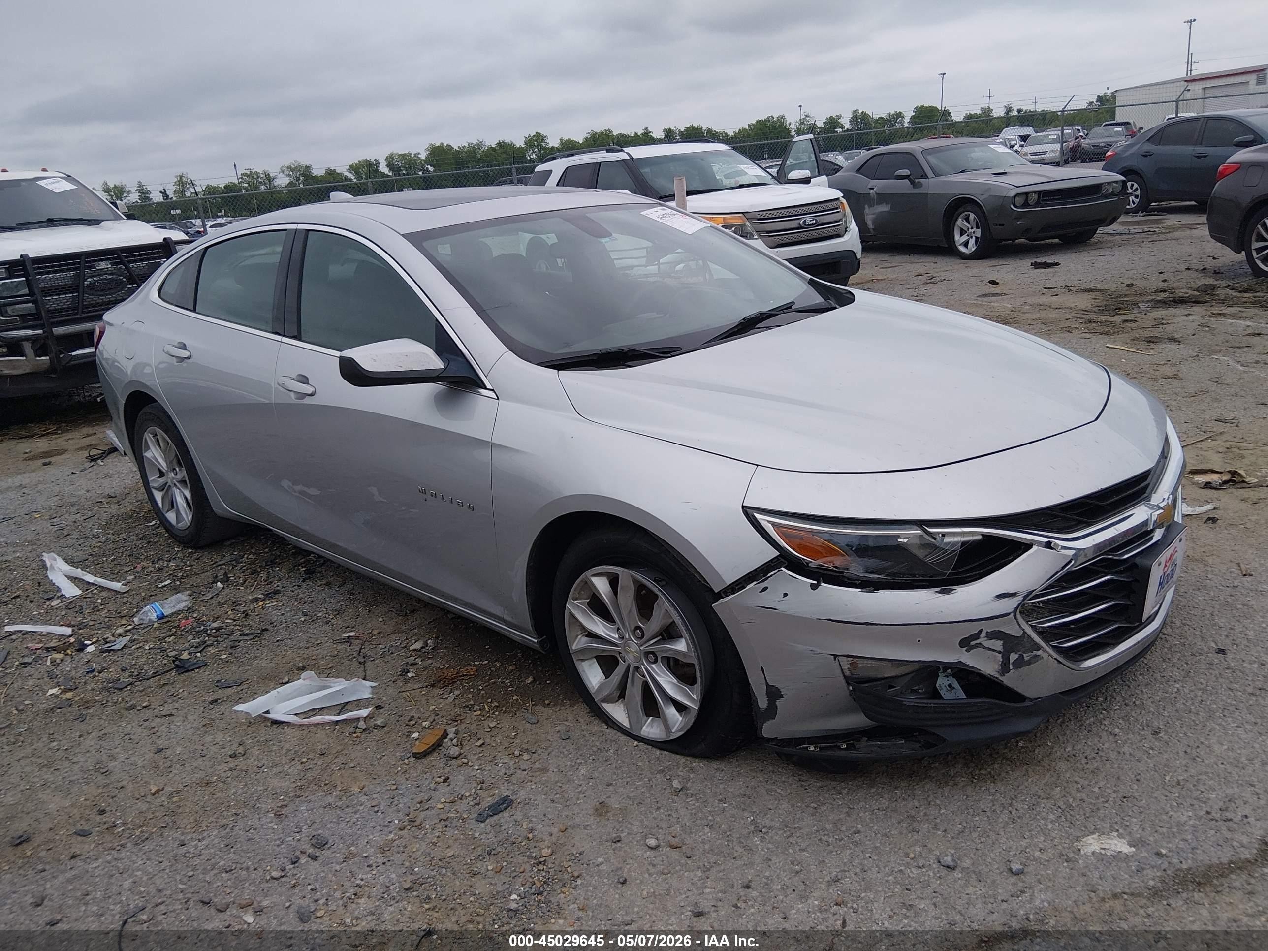 2021 Chevrolet Malibu Fwd Lt Silver vin: 1G1ZD5ST5MF007800
