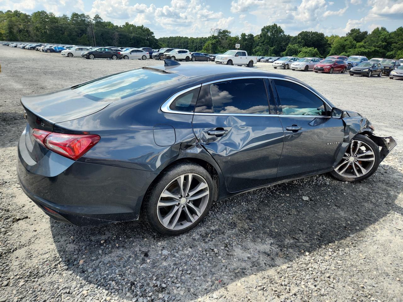 2021 Chevrolet Malibu Lt Gray vin: 1G1ZD5ST5MF077104 Damage: Right Qtr Panel, Dent(S) W/ Paint Dmg, > 12 Inches