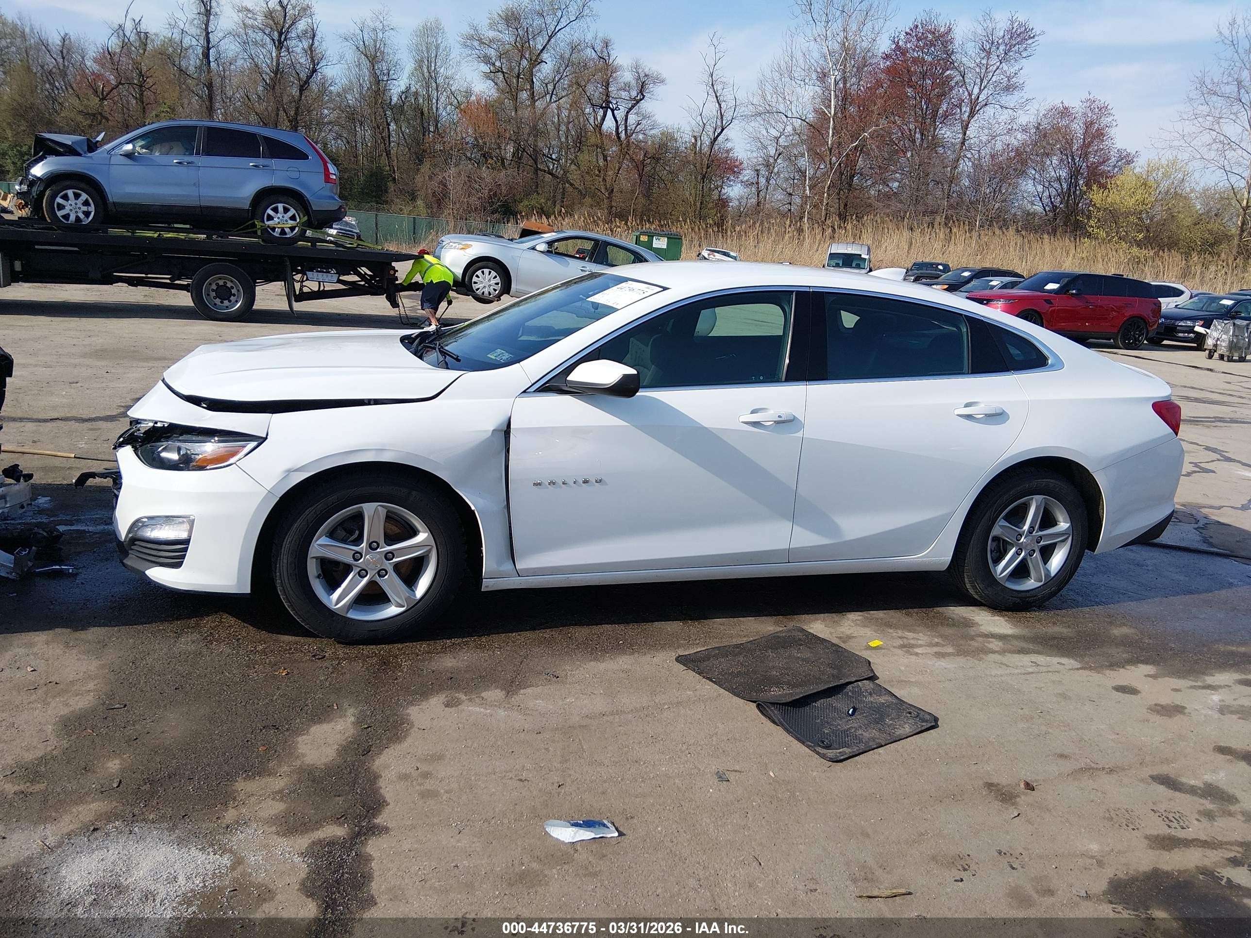 2023 Chevrolet Malibu Fwd 1lt Белый vin: 1G1ZD5ST5PF186408