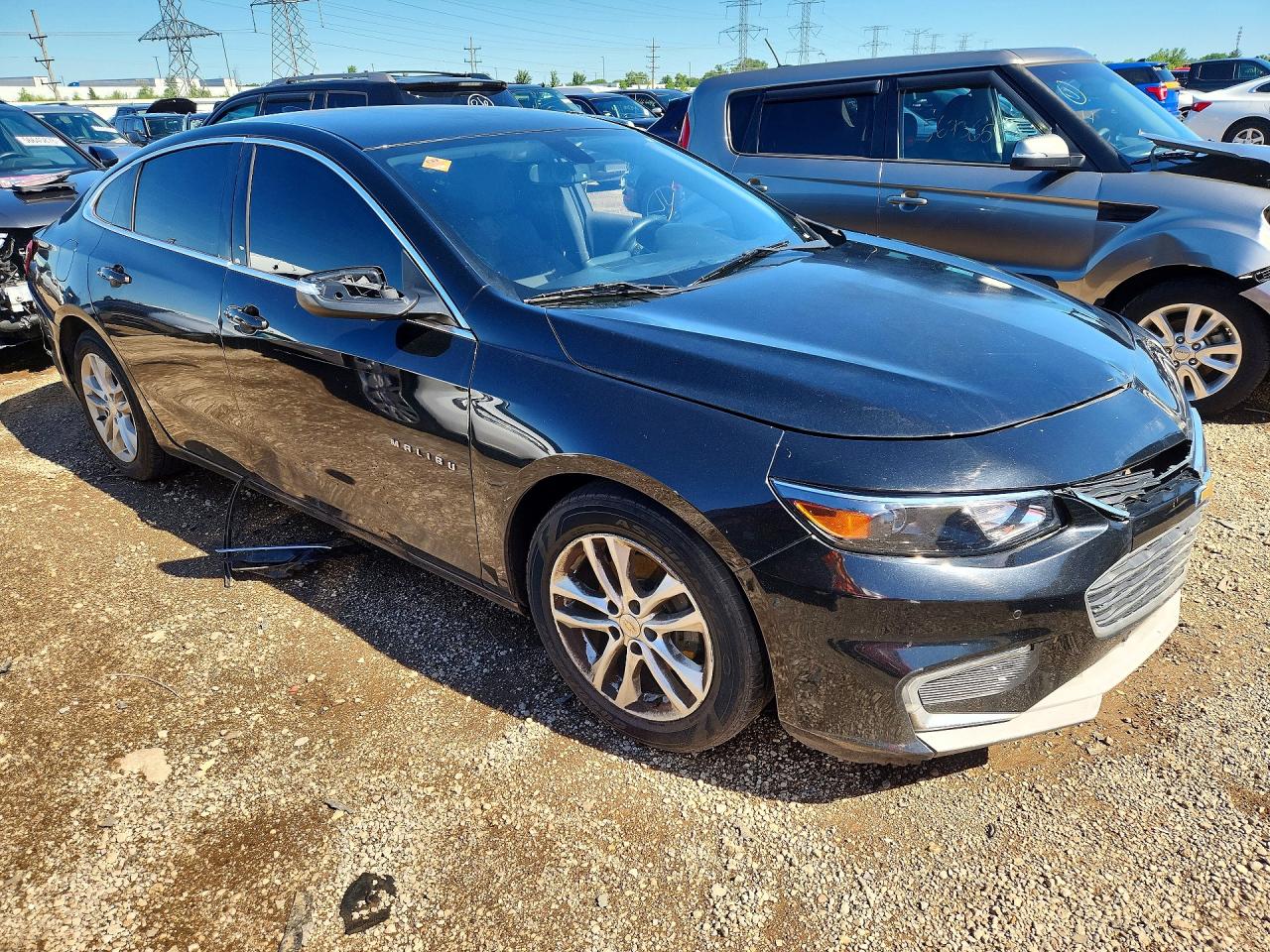 2018 Chevrolet Malibu Lt Black vin: 1G1ZD5ST6JF135636