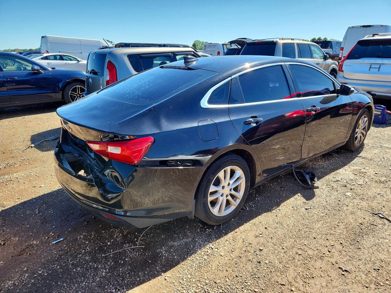 2018 Chevrolet Malibu Lt Black vin: 1G1ZD5ST6JF135636