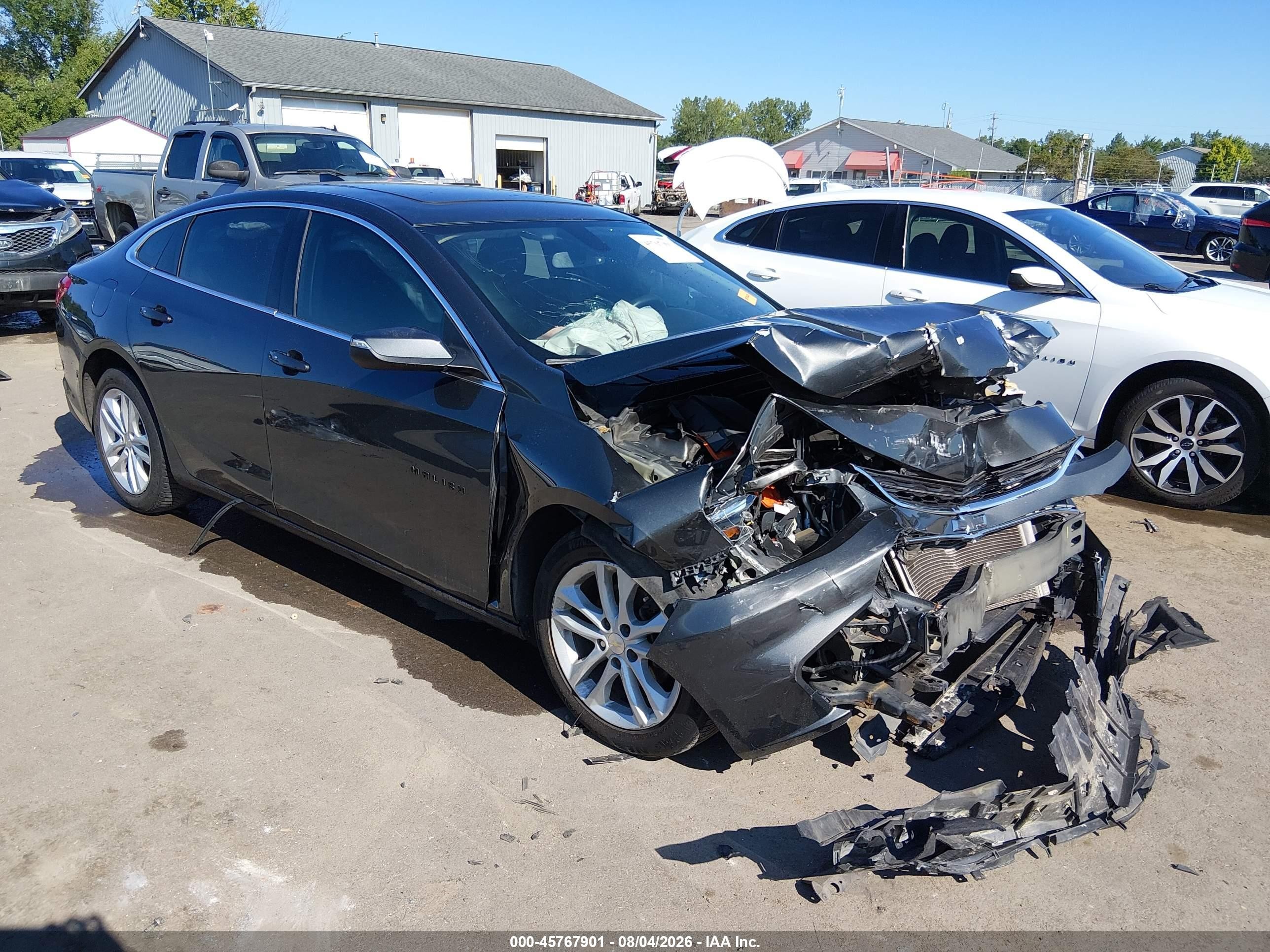 2018 Chevrolet Malibu Lt Gray vin: 1G1ZD5ST6JF153098