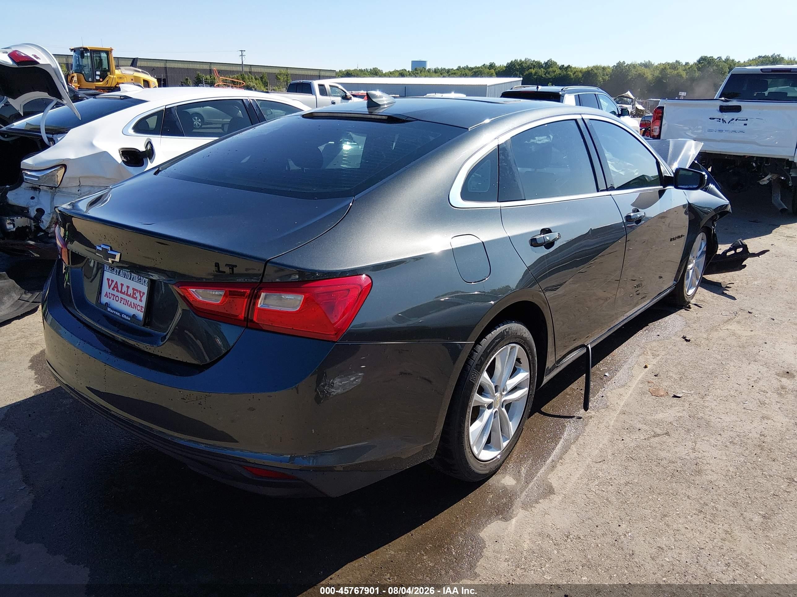 2018 Chevrolet Malibu Lt Gray vin: 1G1ZD5ST6JF153098