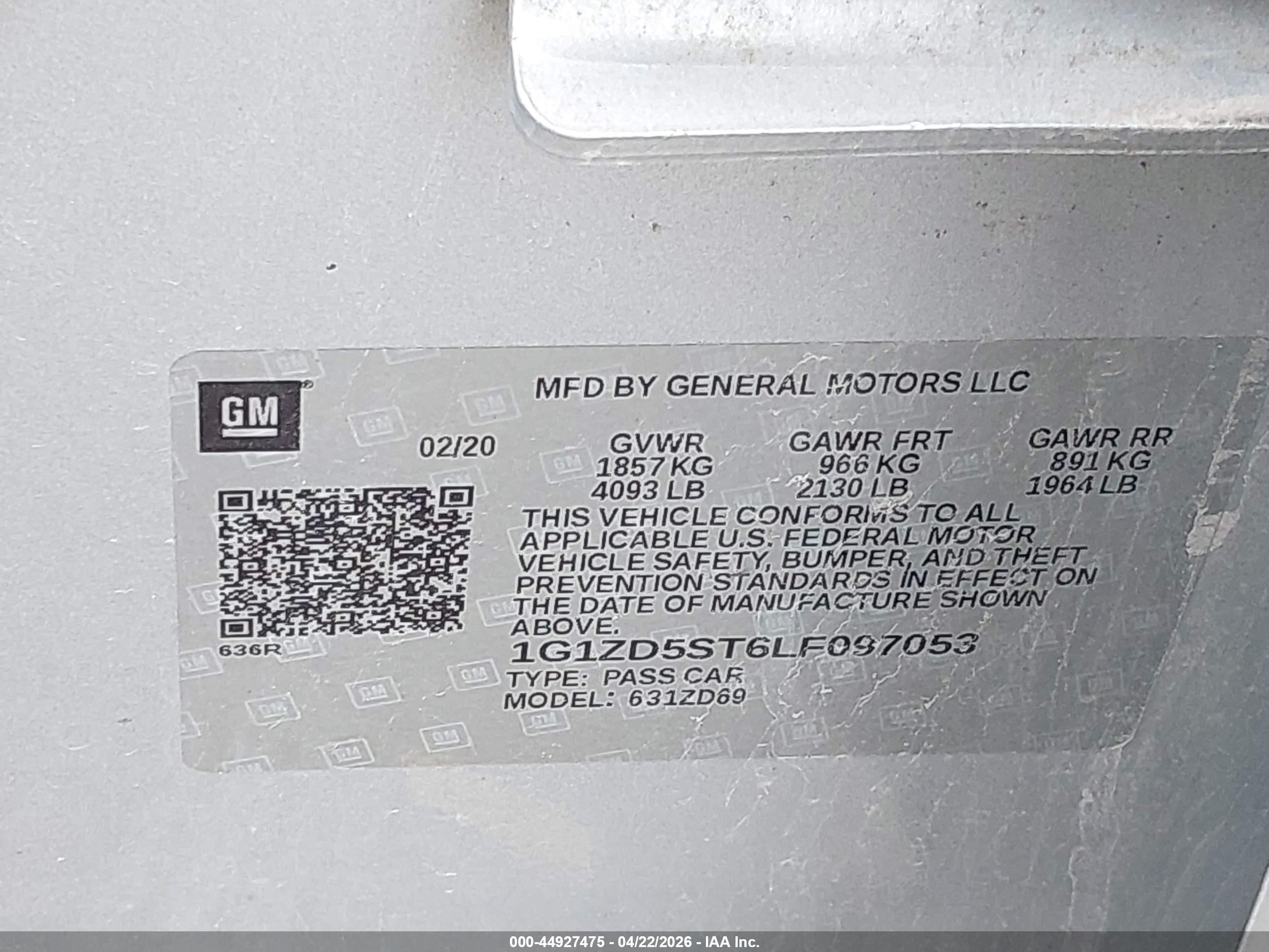2020 Chevrolet Malibu Fwd Lt Silver vin: 1G1ZD5ST6LF097053
