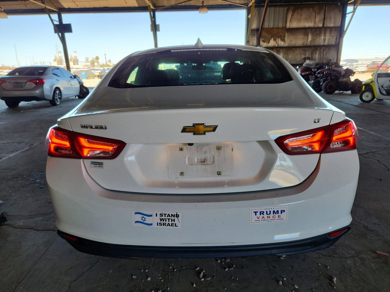 2020 Chevrolet Malibu Lt White vin: 1G1ZD5ST6LF101246