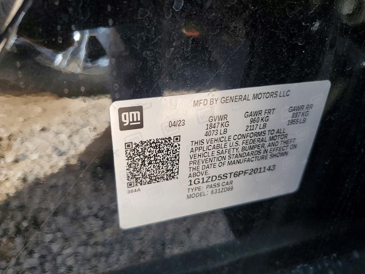 2023 Chevrolet Malibu Lt Черный vin: 1G1ZD5ST6PF201143