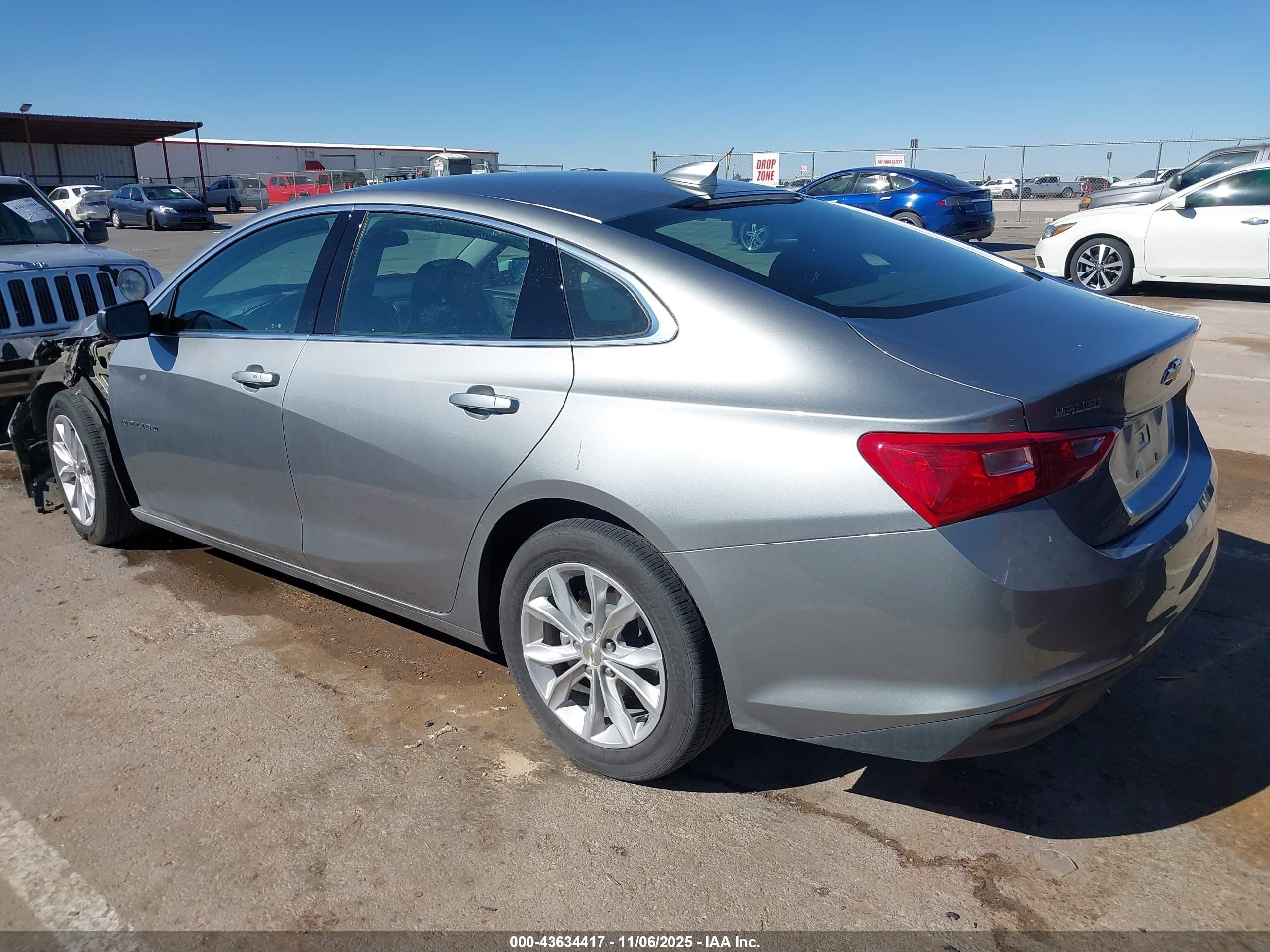 2025 Chevrolet Malibu Fwd 1lt Серый vin: 1G1ZD5ST6SF134522