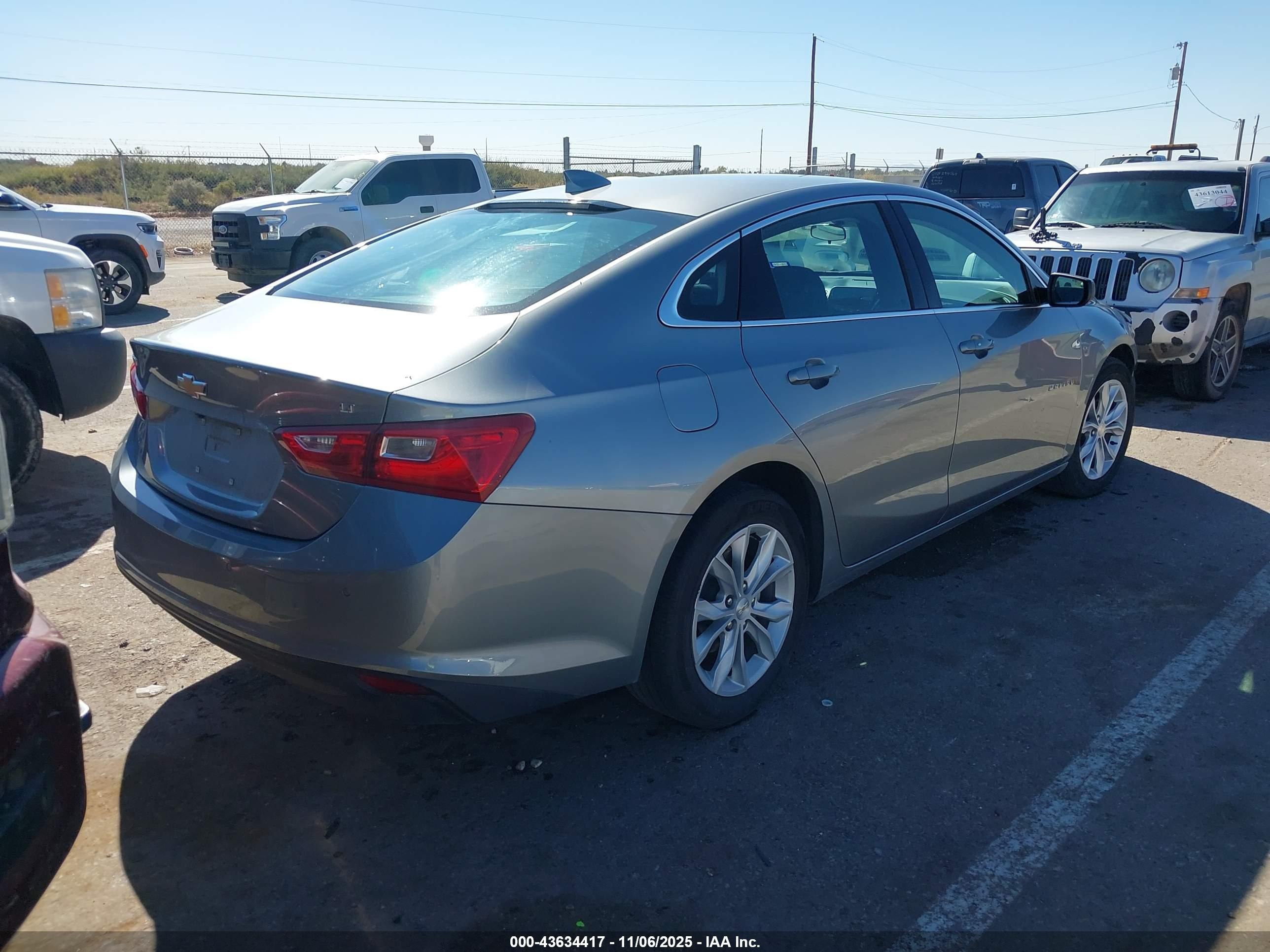 2025 Chevrolet Malibu Fwd 1lt Серый vin: 1G1ZD5ST6SF134522
