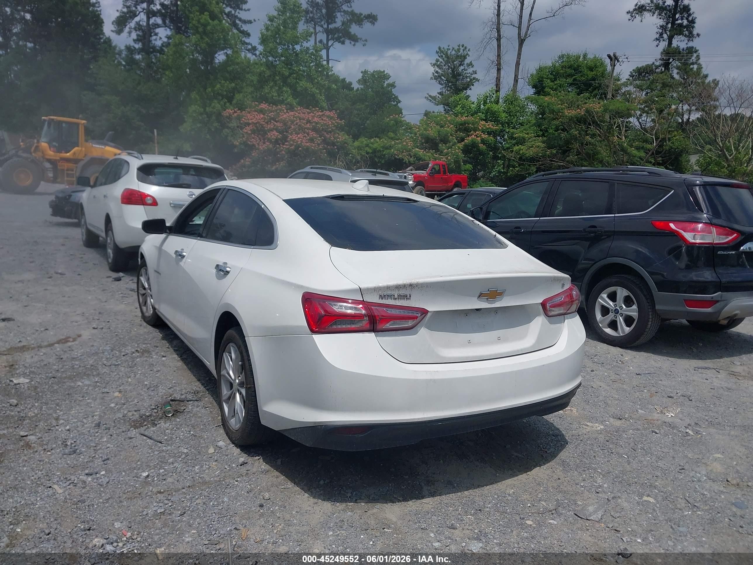 2019 Chevrolet Malibu Lt White vin: 1G1ZD5ST7KF166511