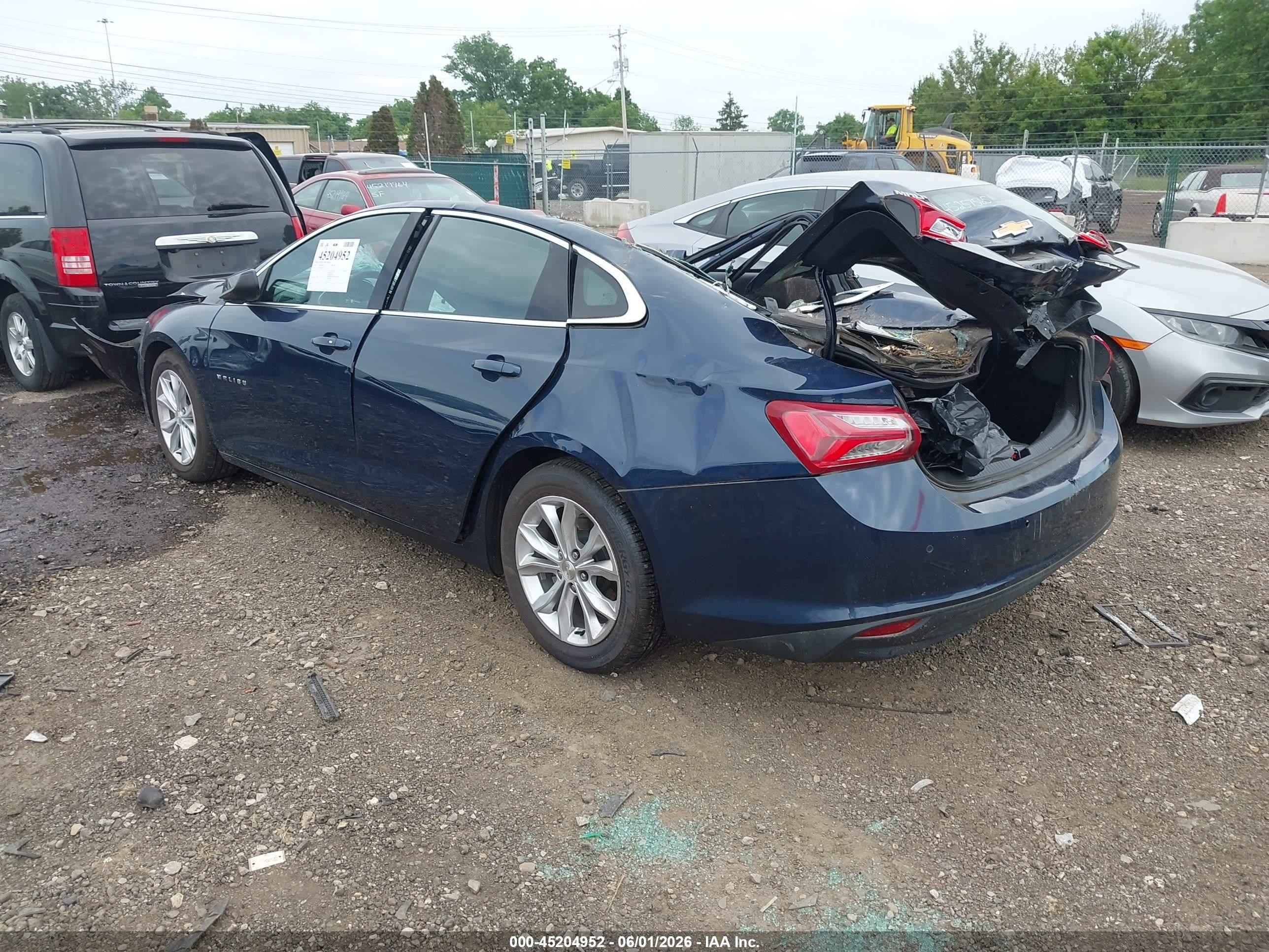 2019 Chevrolet Malibu Lt Blue vin: 1G1ZD5ST7KF201273