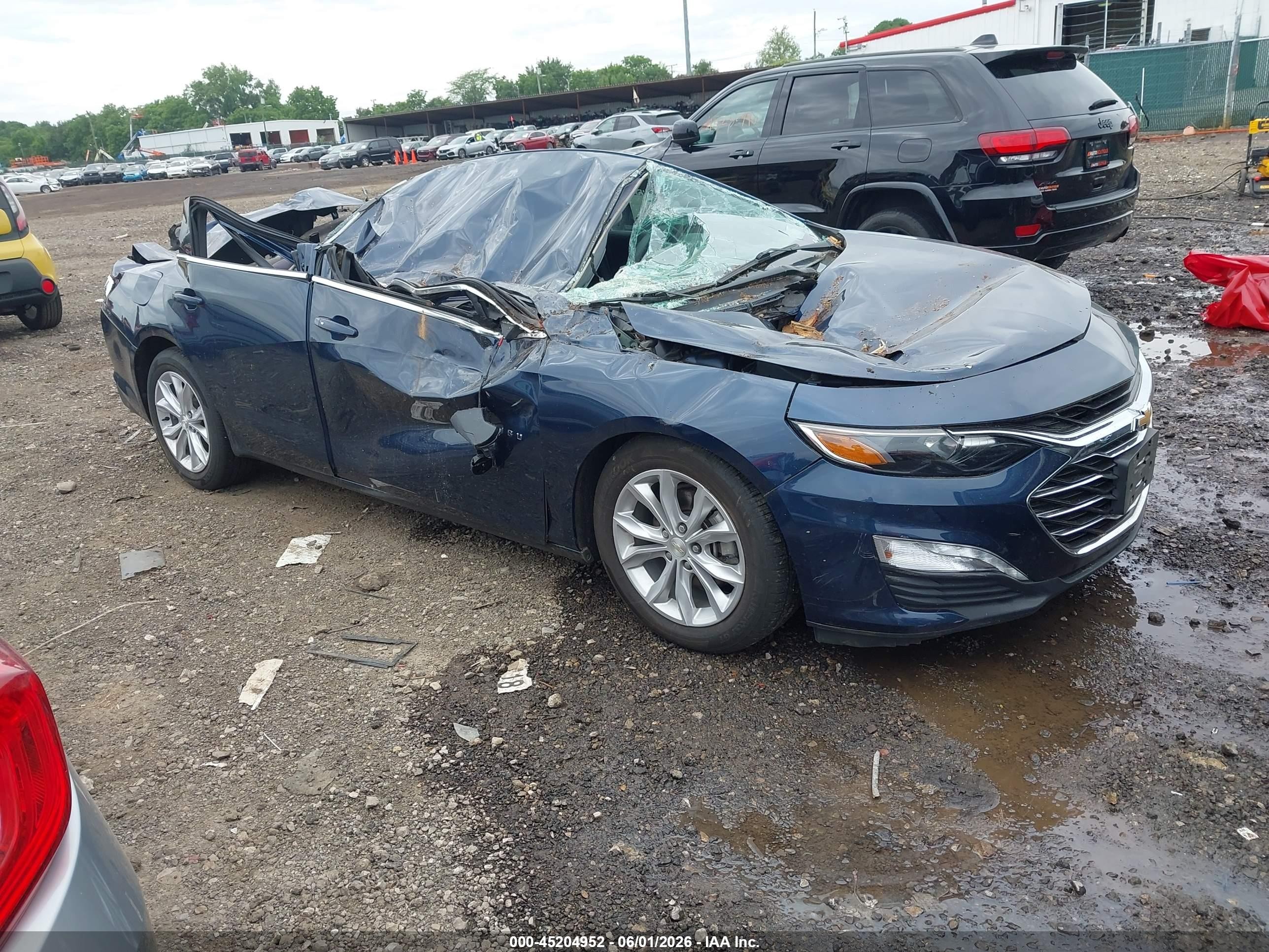 2019 Chevrolet Malibu Lt Blue vin: 1G1ZD5ST7KF201273