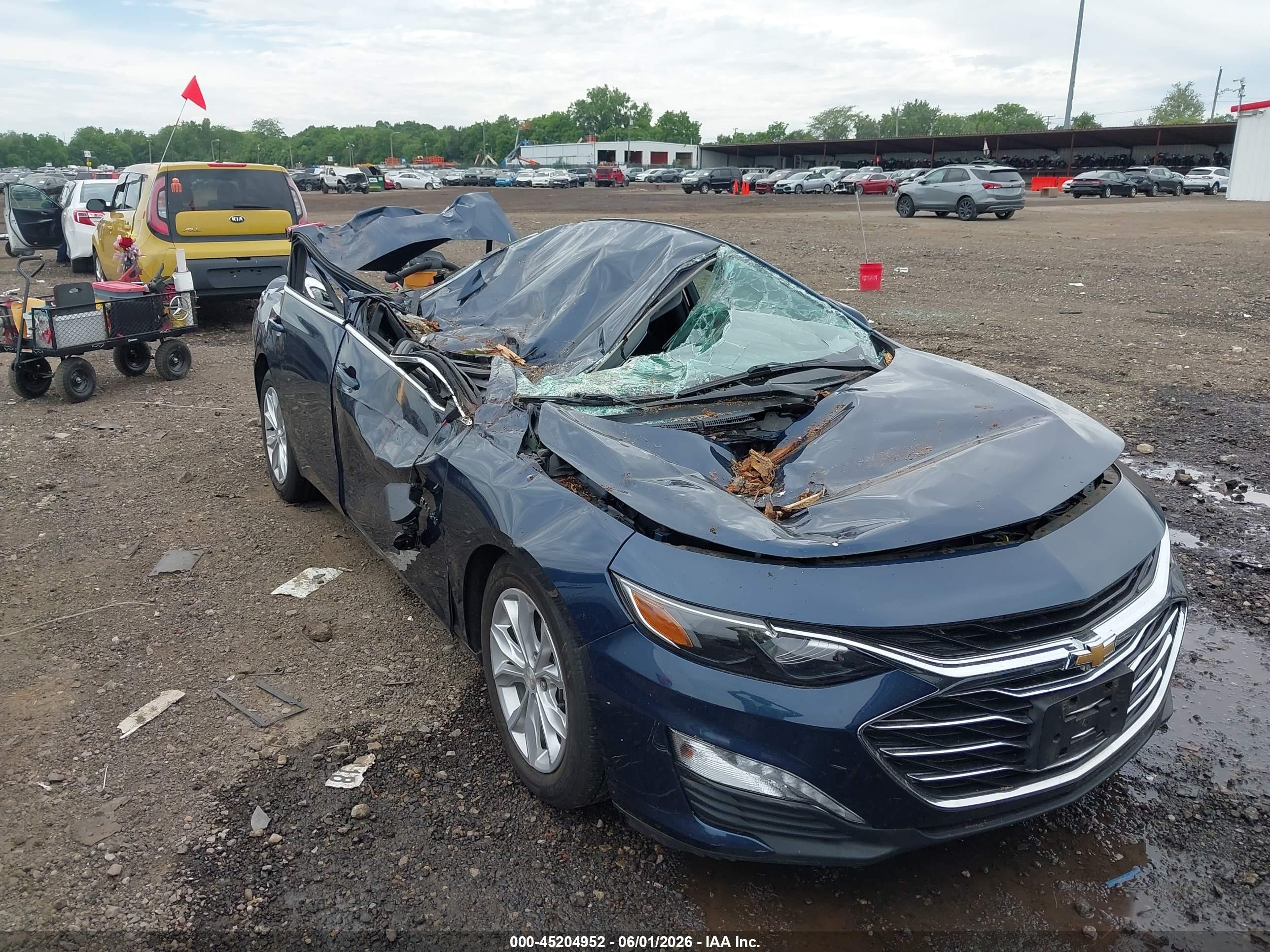 2019 Chevrolet Malibu Lt Blue vin: 1G1ZD5ST7KF201273