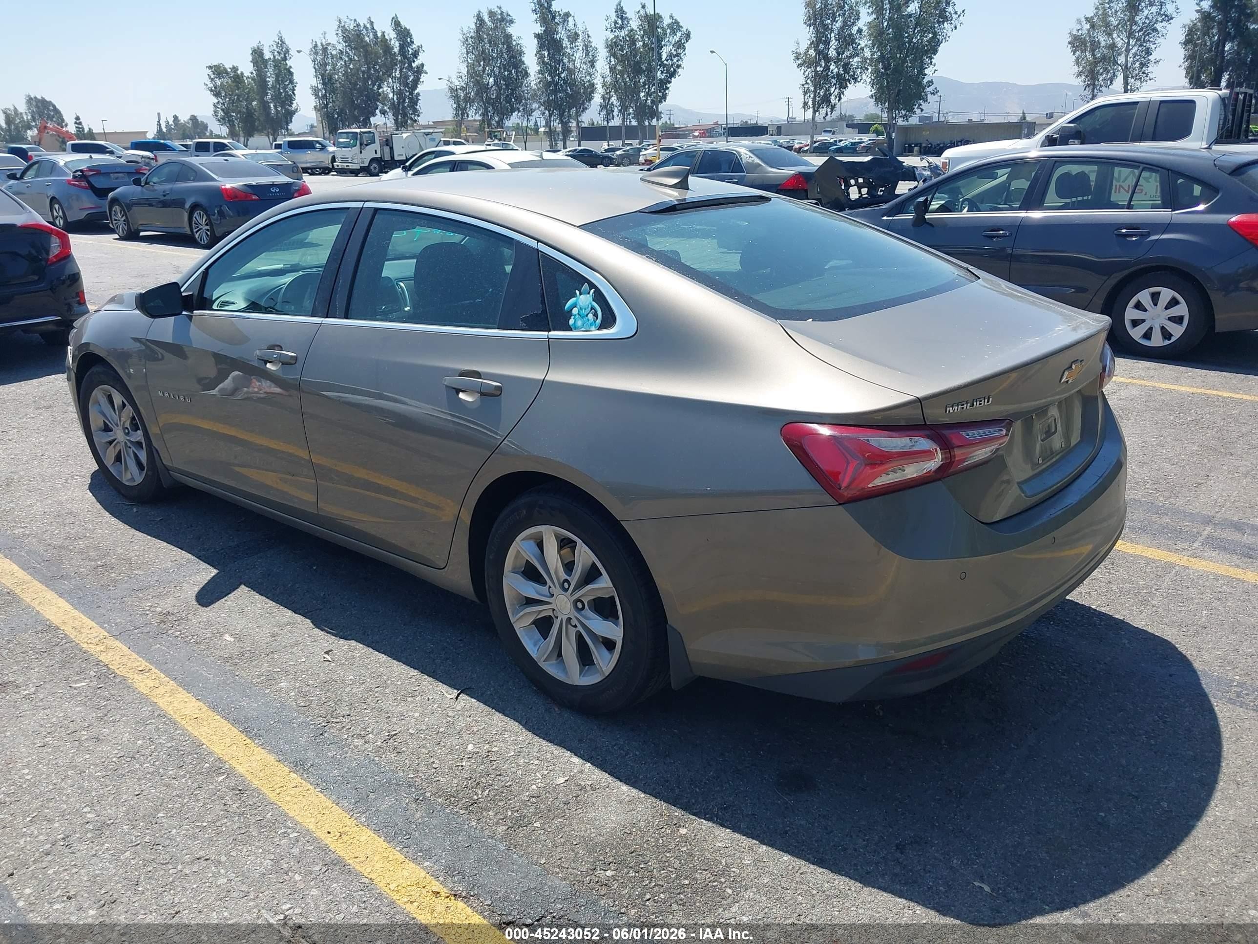 2020 Chevrolet Malibu Fwd Lt Green vin: 1G1ZD5ST7LF024273