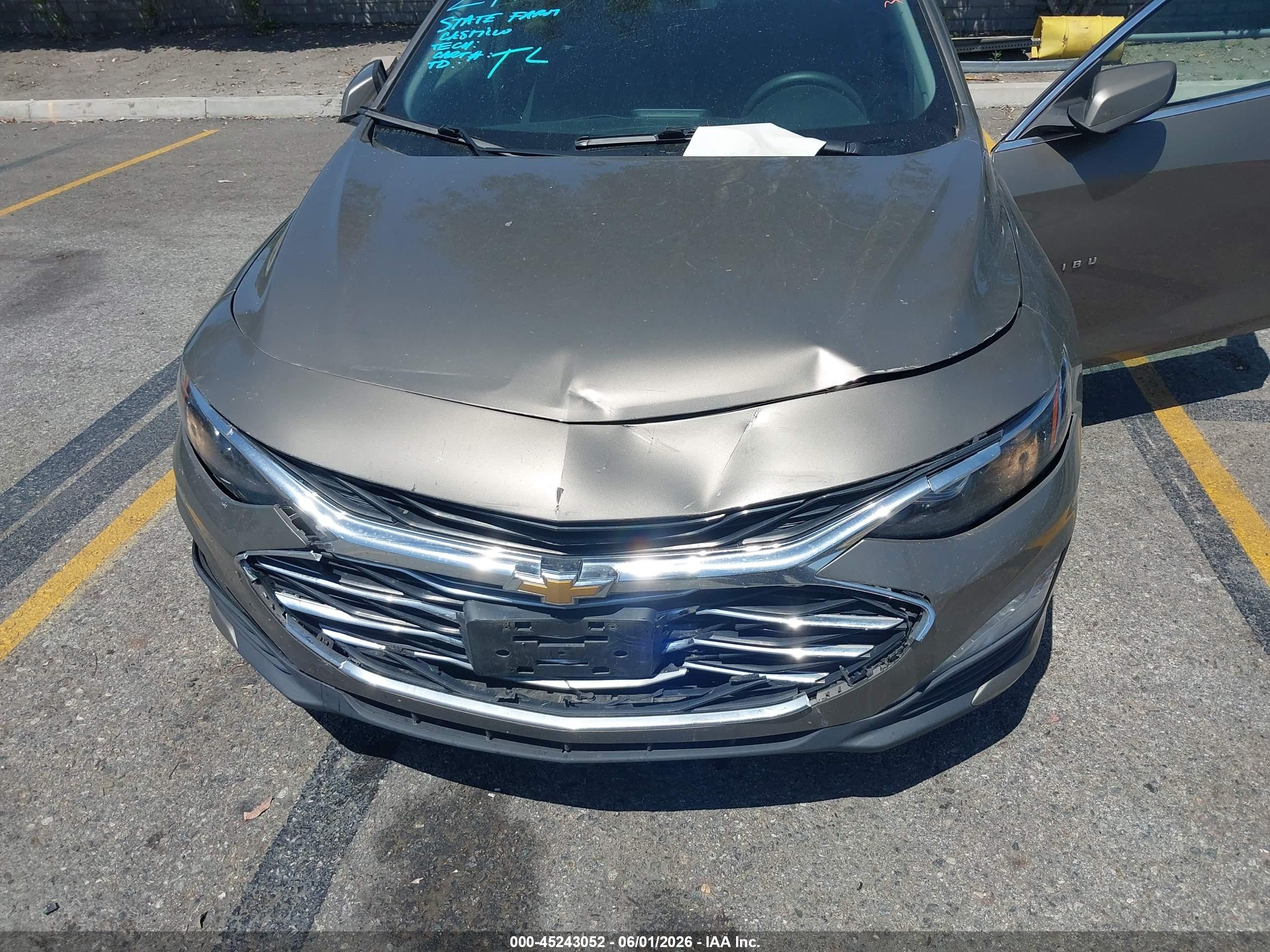 2020 Chevrolet Malibu Fwd Lt Green vin: 1G1ZD5ST7LF024273